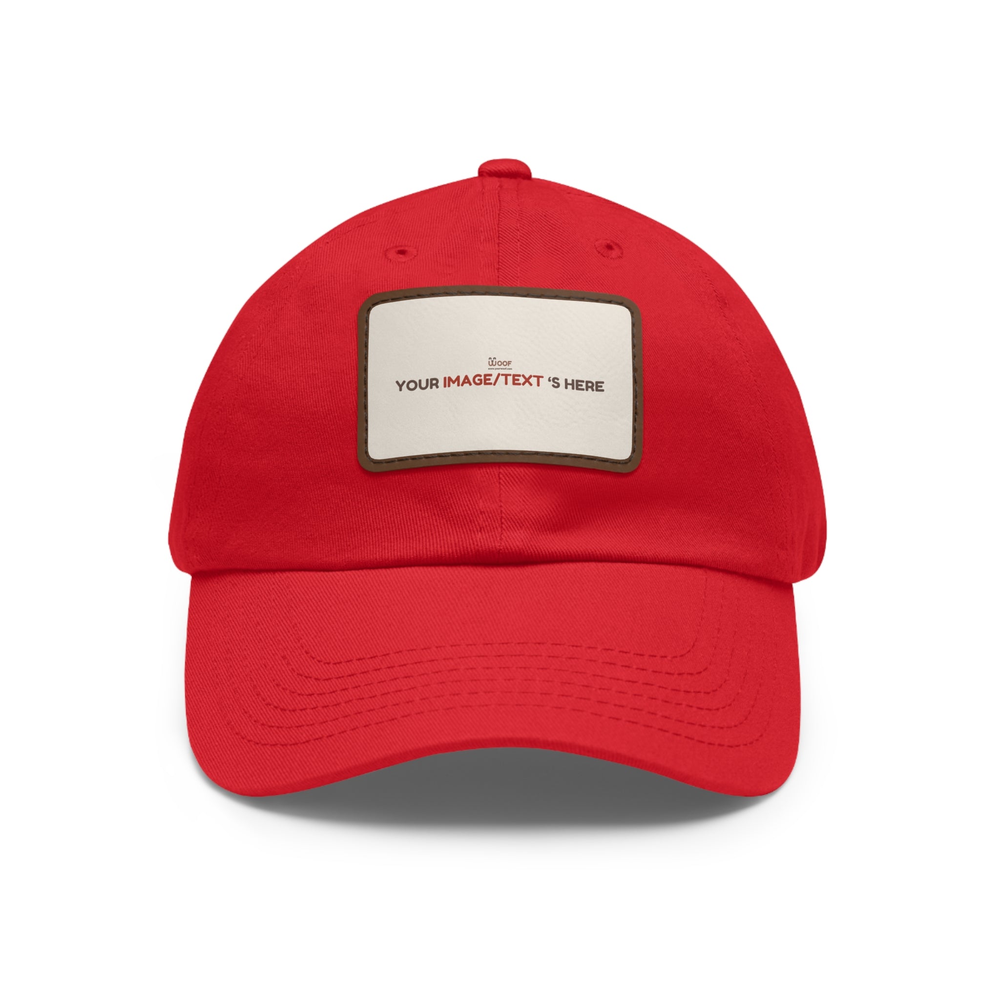 Custom Leather Patch Dad Hat, Personalized Cap, Gift for Dad, Casual Style, Outdoor Accessory, Unique Father's Day Gift