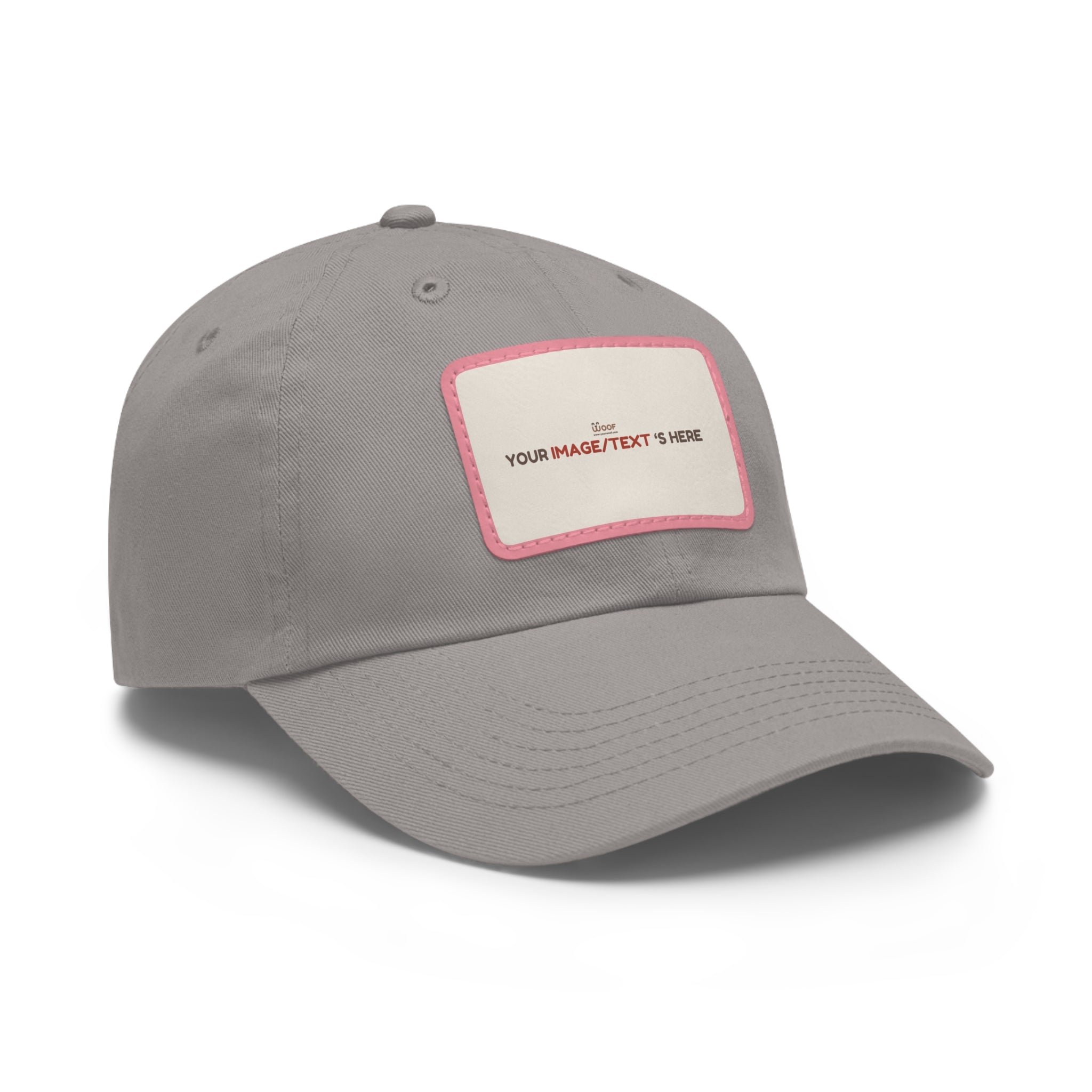 Custom Leather Patch Dad Hat, Personalized Cap, Gift for Dad, Casual Style, Outdoor Accessory, Unique Father's Day Gift
