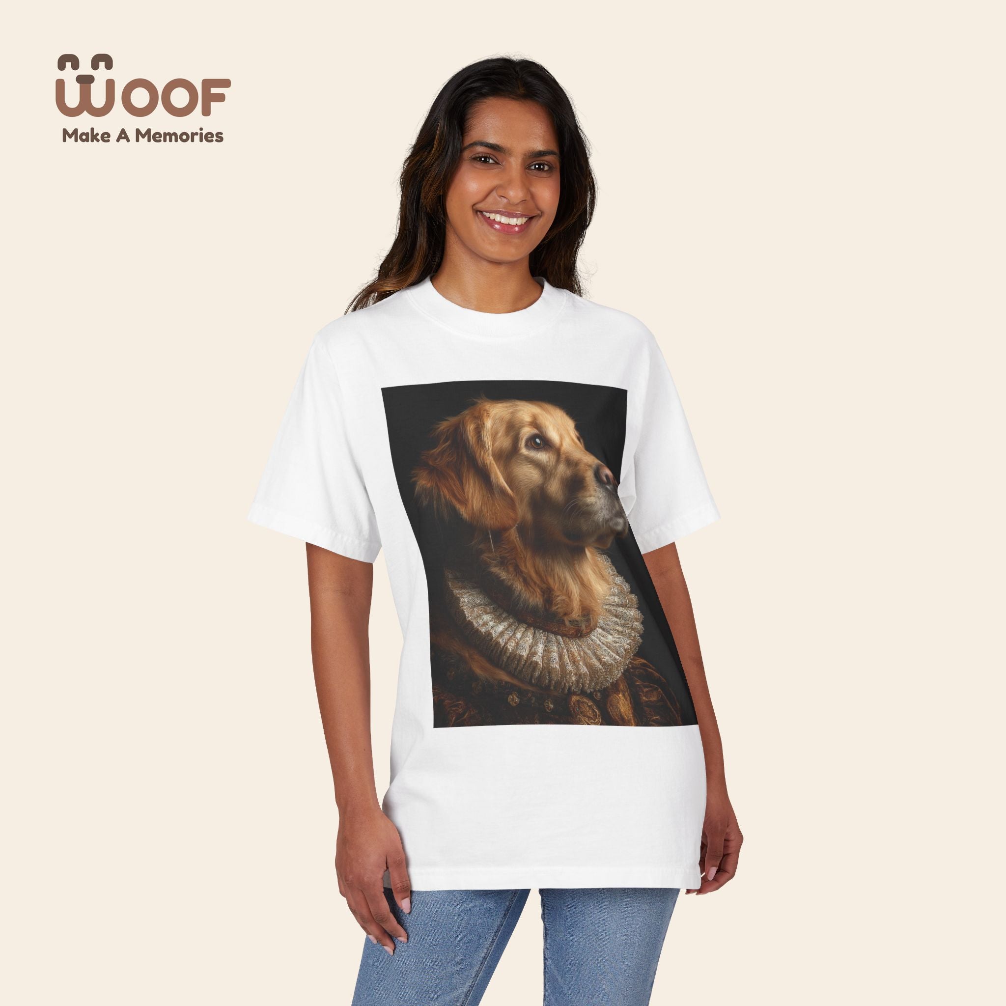 Golden Retriever Art T-Shirt - Pet Lover Gift, Dog Mom Tee, Animal Lover Apparel, Unique Dog Shirt, Unisex Casual Top