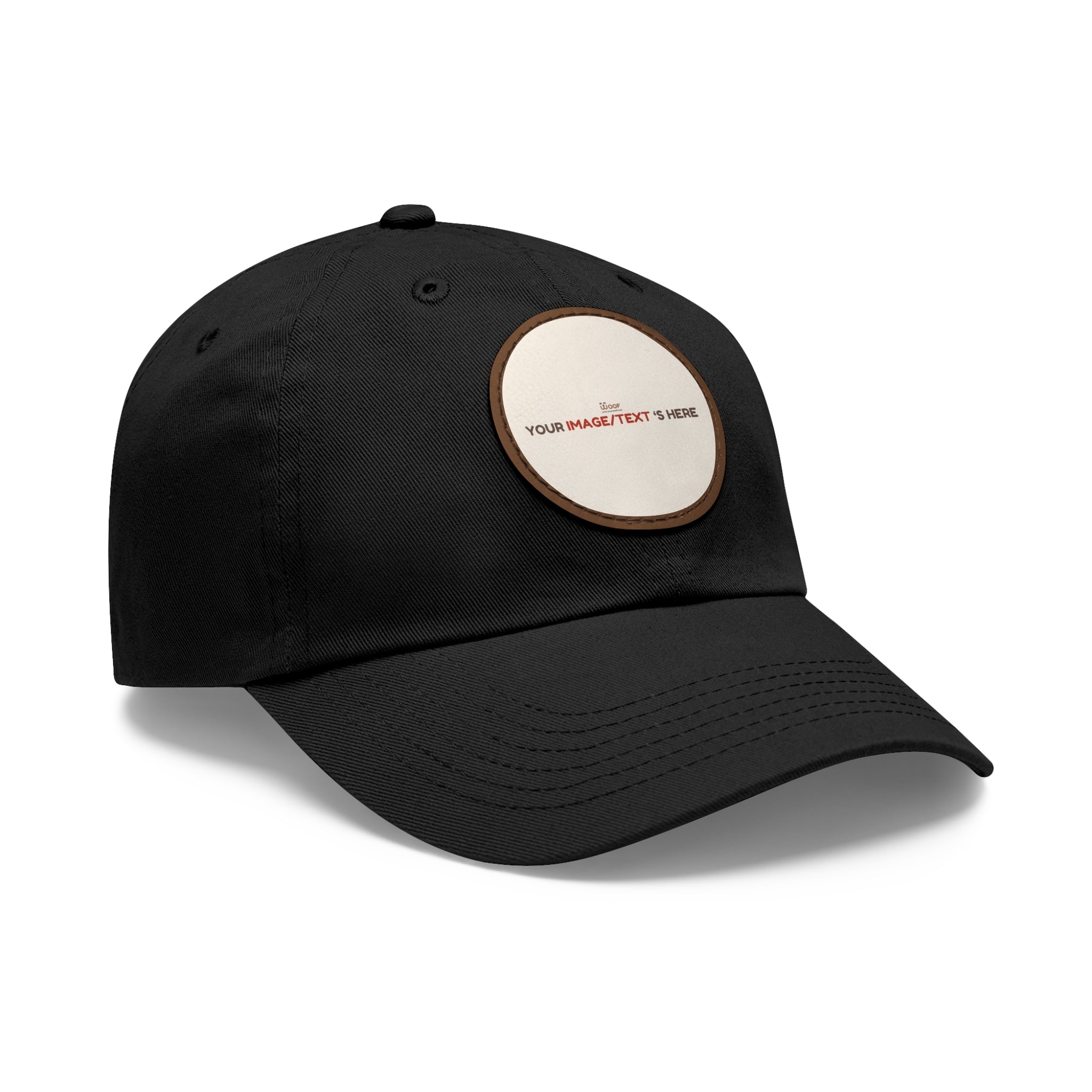 Stylish Dad Hat with Custom Leather Patch, Gifts for Dad, Casual Cap, Vintage Style Hat, Father's Day Accessories, Personalized Headwear