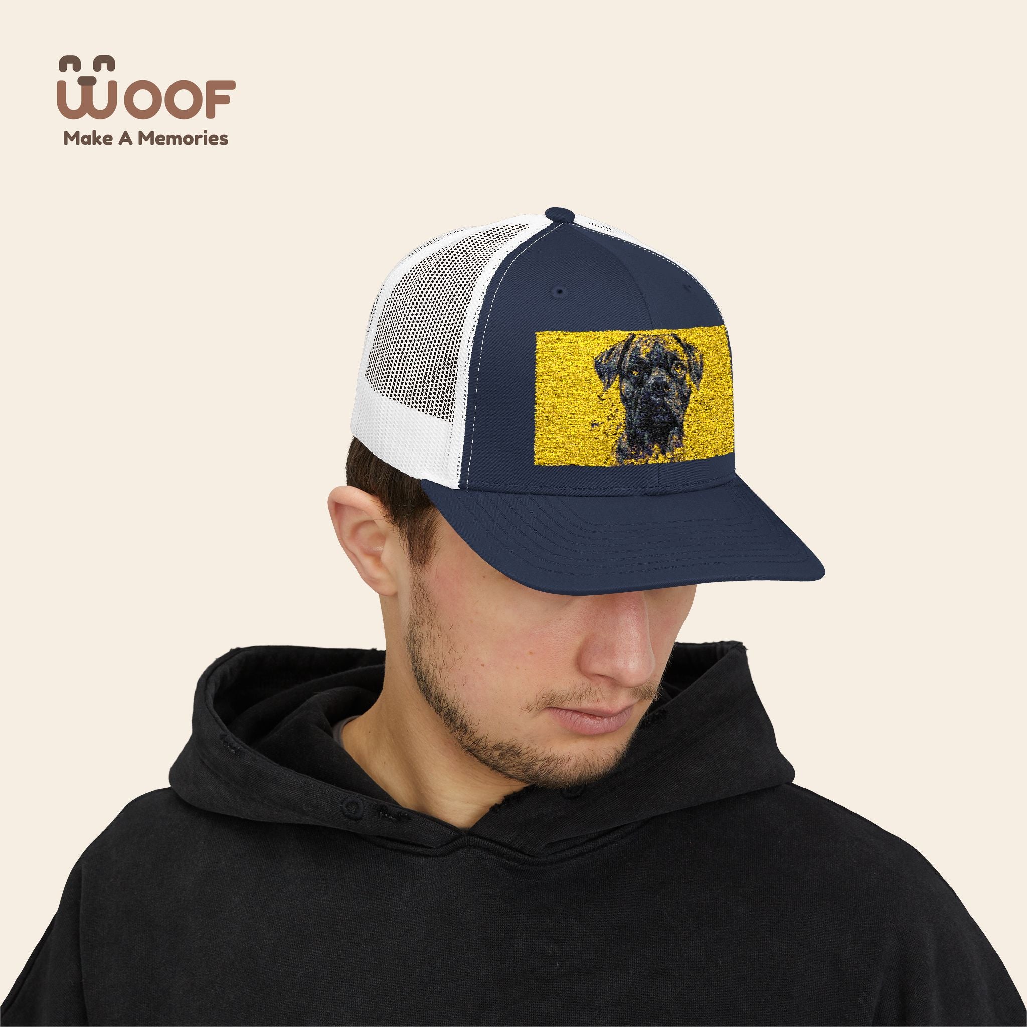 Personalized Dog Lover Snapback Cap, Adjustable Trucker Hat, Gift for Dog Owners, Pet Memory Cap, Fun Customizable Hat