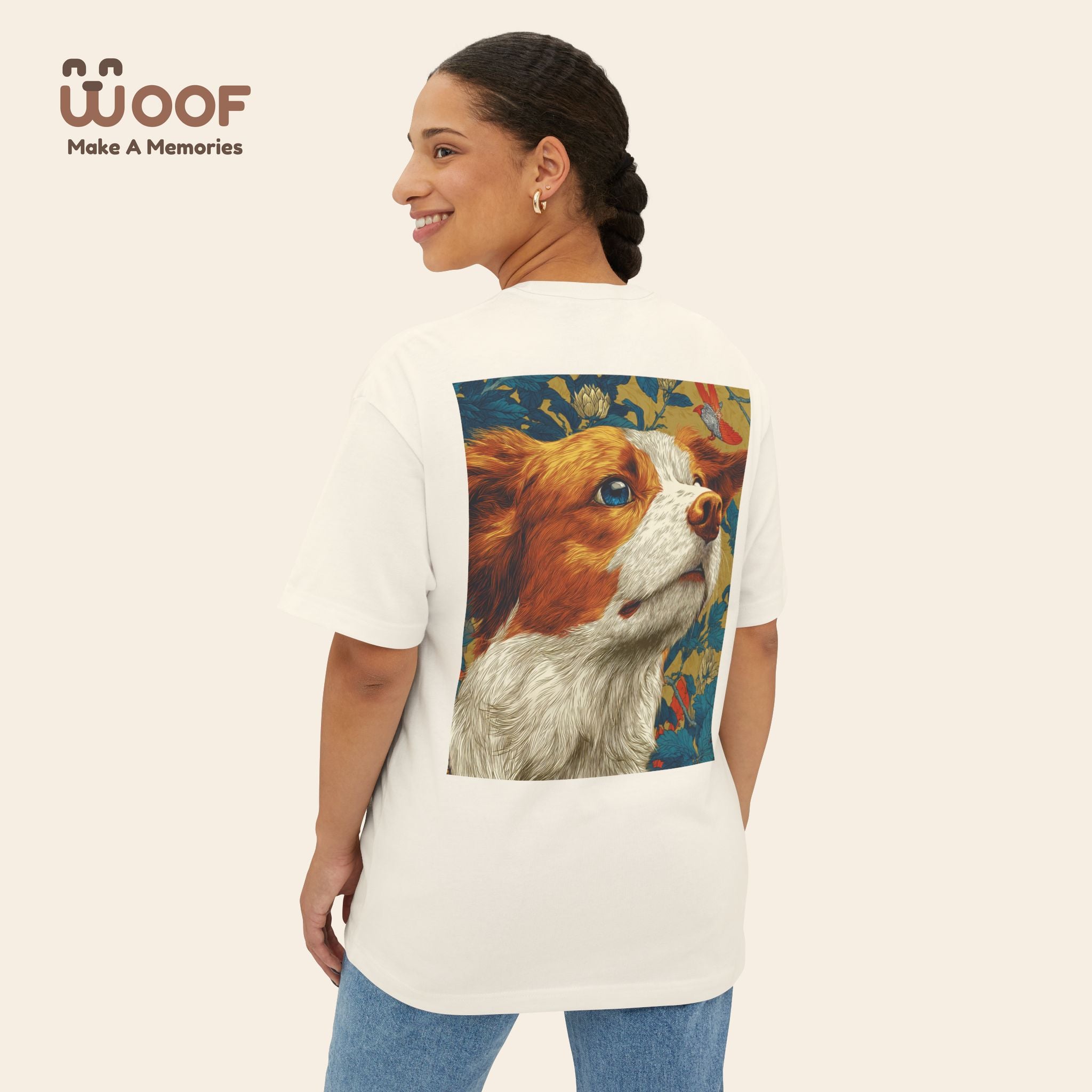 Unisex Dog Lover Tee, Boxy Pet Shirt, Oversized Animal Graphic Tee, Gift for Dog Owners, Casual Pet Apparel