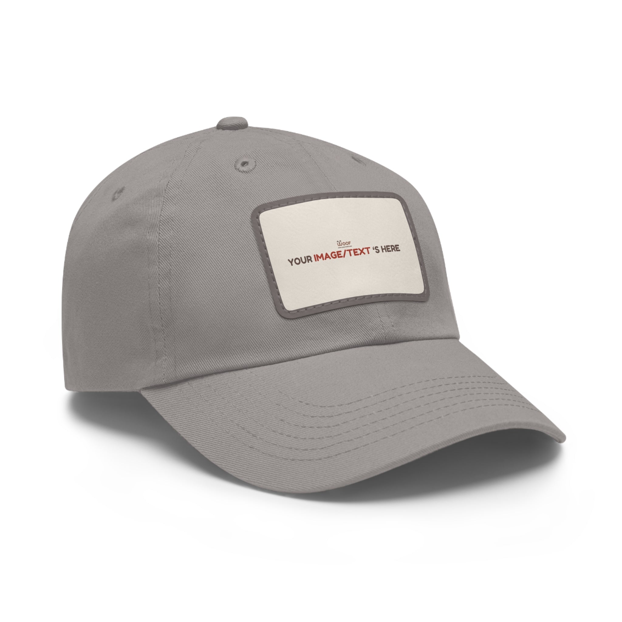 Custom Leather Patch Dad Hat, Personalized Cap, Gift for Dad, Casual Style, Outdoor Accessory, Unique Father's Day Gift