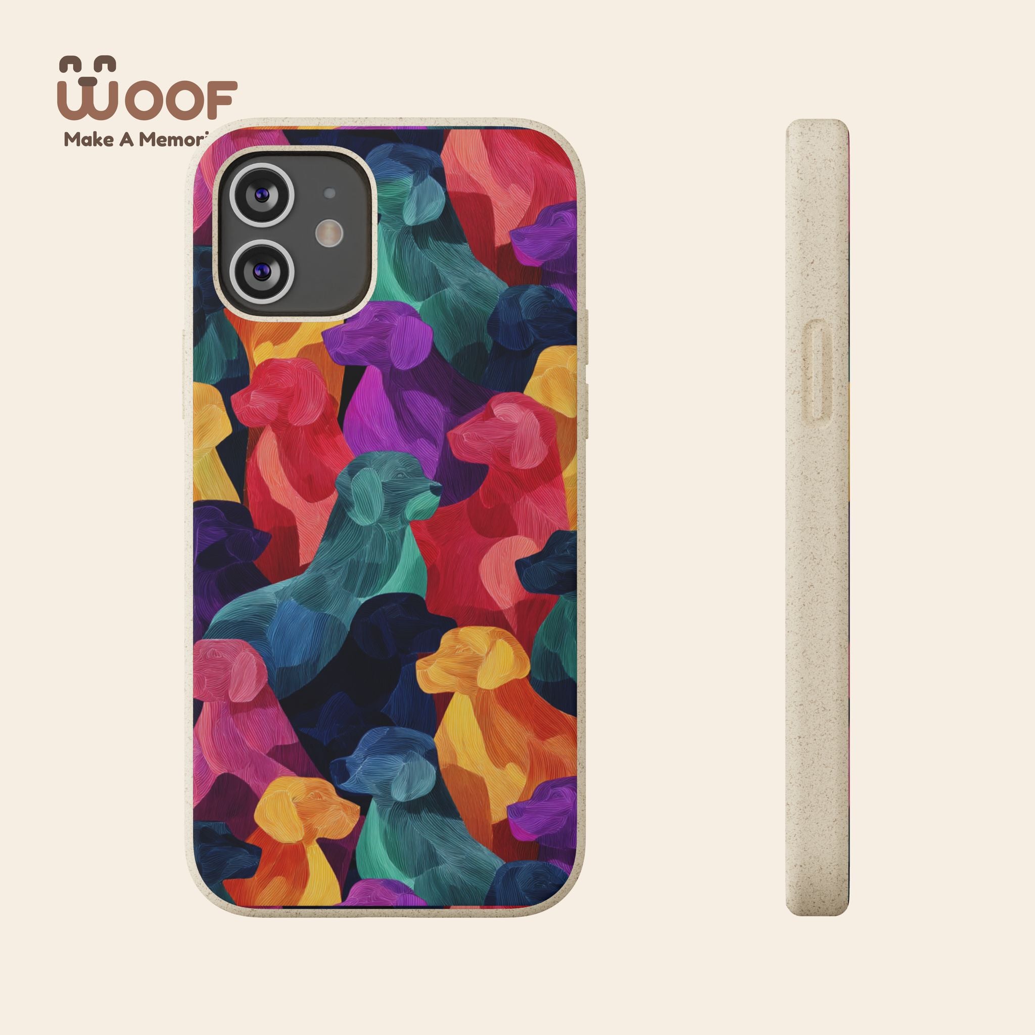 Colorful Dog-Themed Biodegradable Phone Cases, Eco-friendly Gifts for Pet Lovers, Sustainable Accessories for Everyday Use, Dog Lover [...]