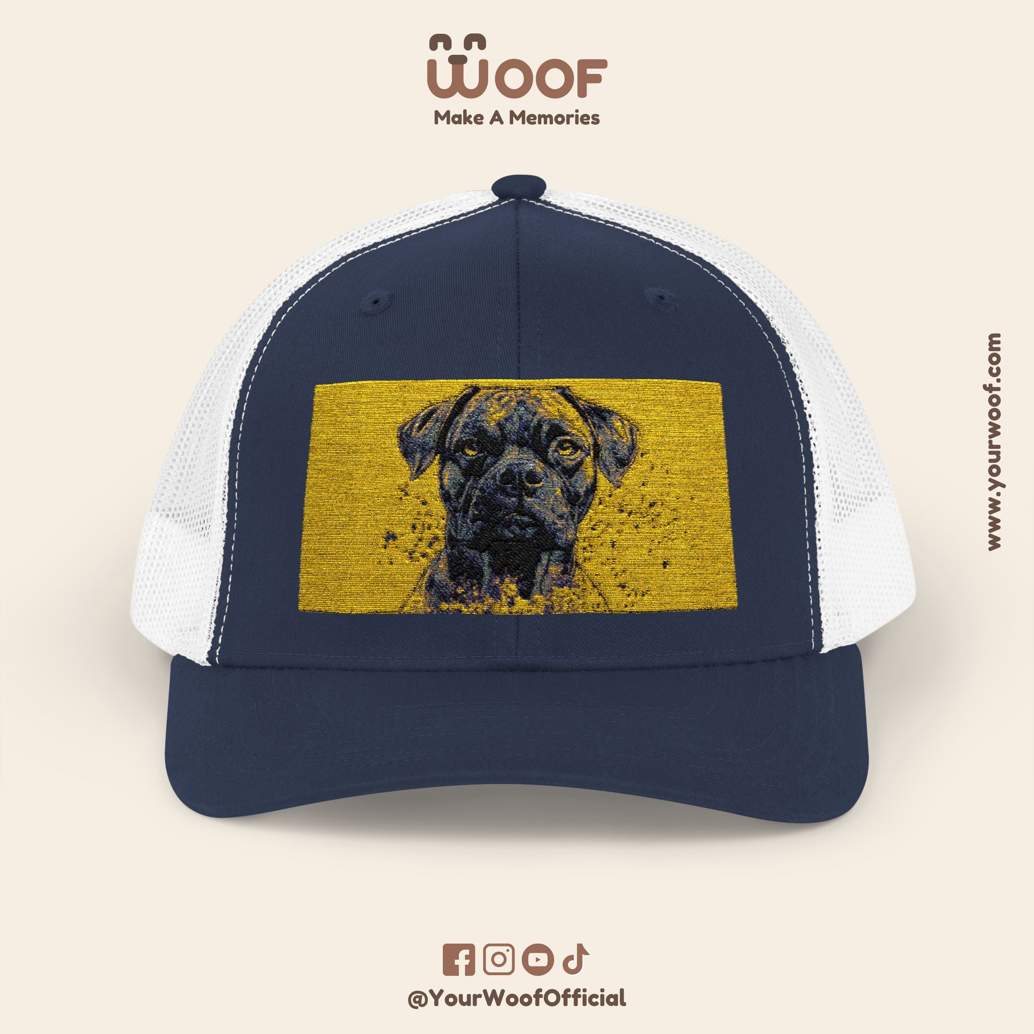 Personalized Dog Lover Snapback Cap, Adjustable Trucker Hat, Gift for Dog Owners, Pet Memory Cap, Fun Customizable Hat