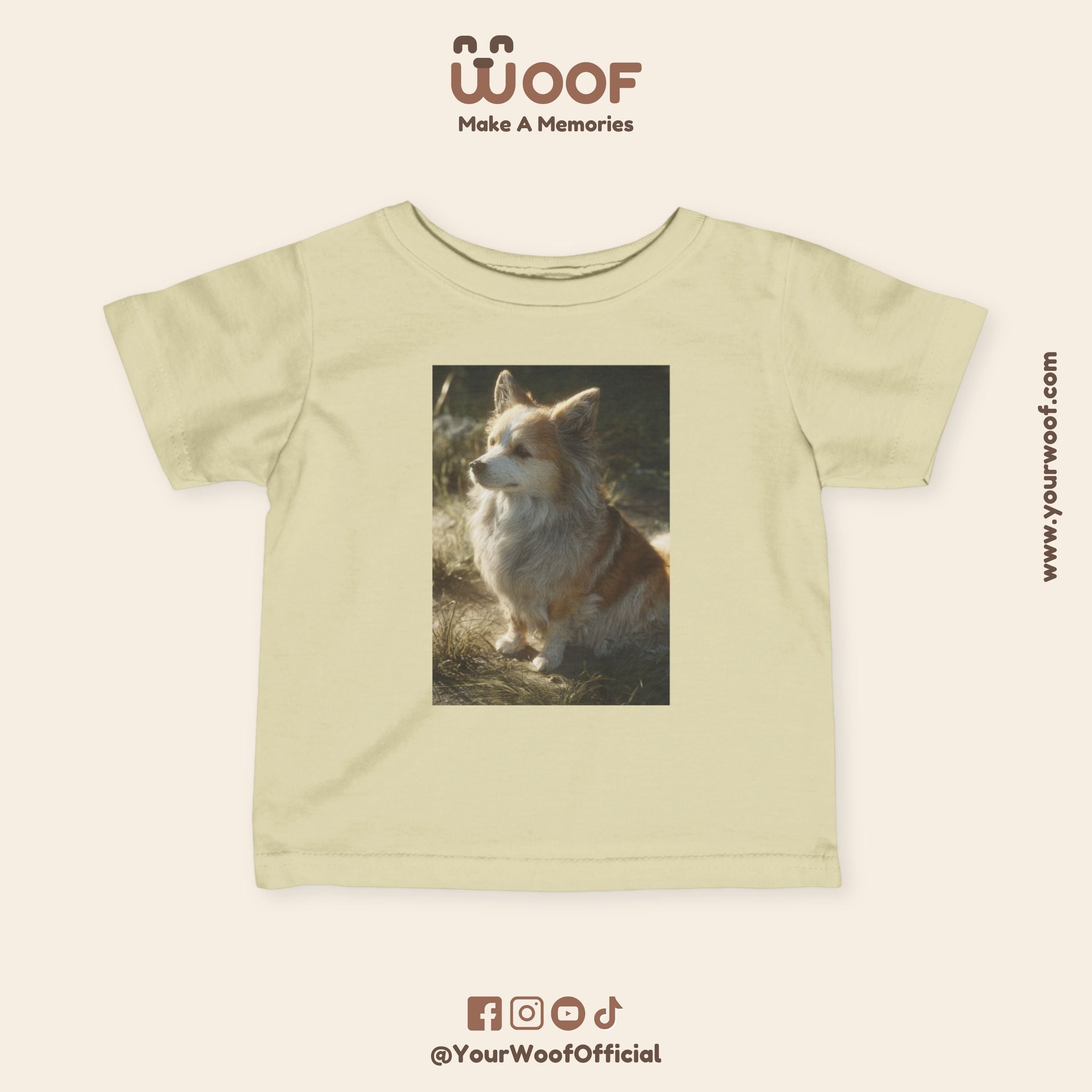 Cute Corgi Baby T-Shirt, Toddler Tee, Infant Jersey Shirt, Dog Lover Gift, Kids Apparel, Pet-Themed Clothing