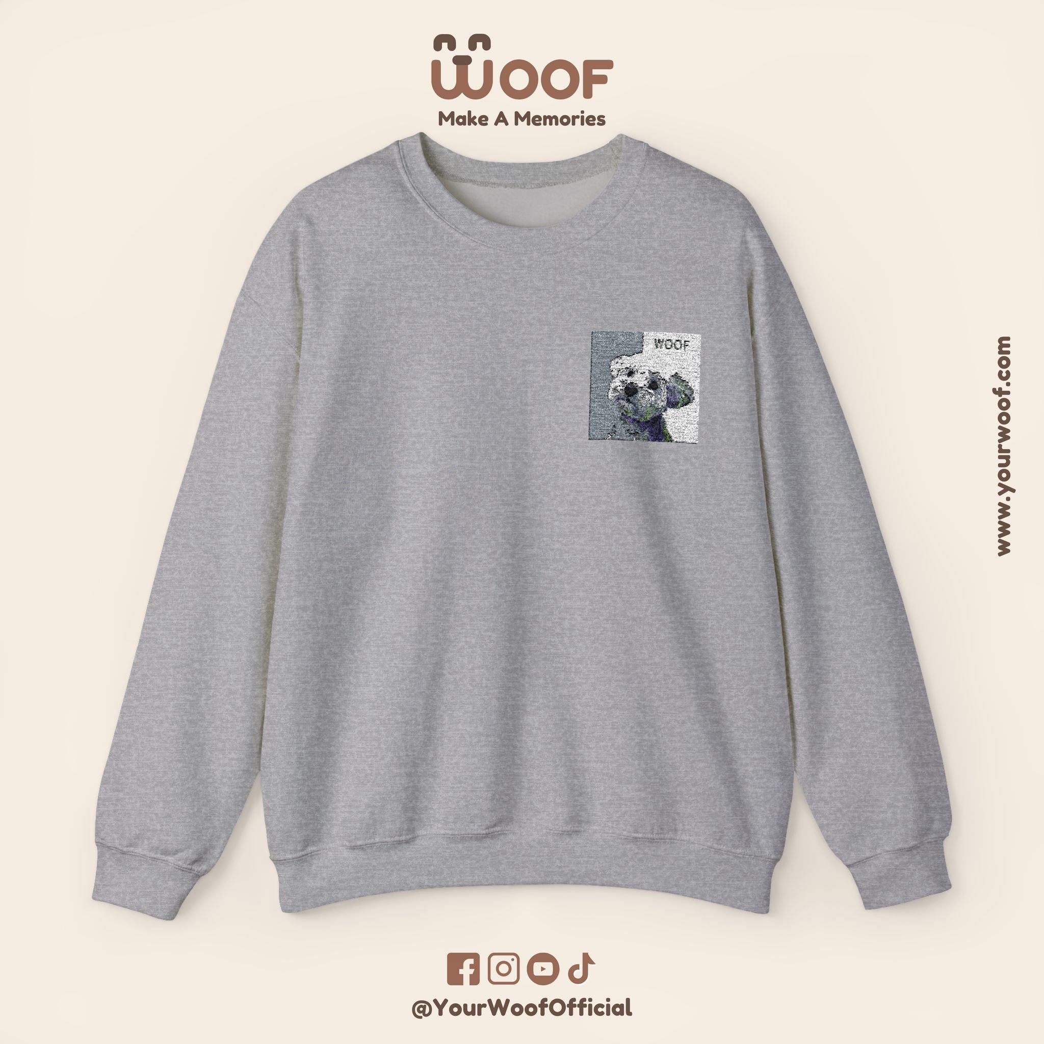 Cozy Dog Lover Crewneck Sweatshirt - Perfect Gift for Animal Lovers