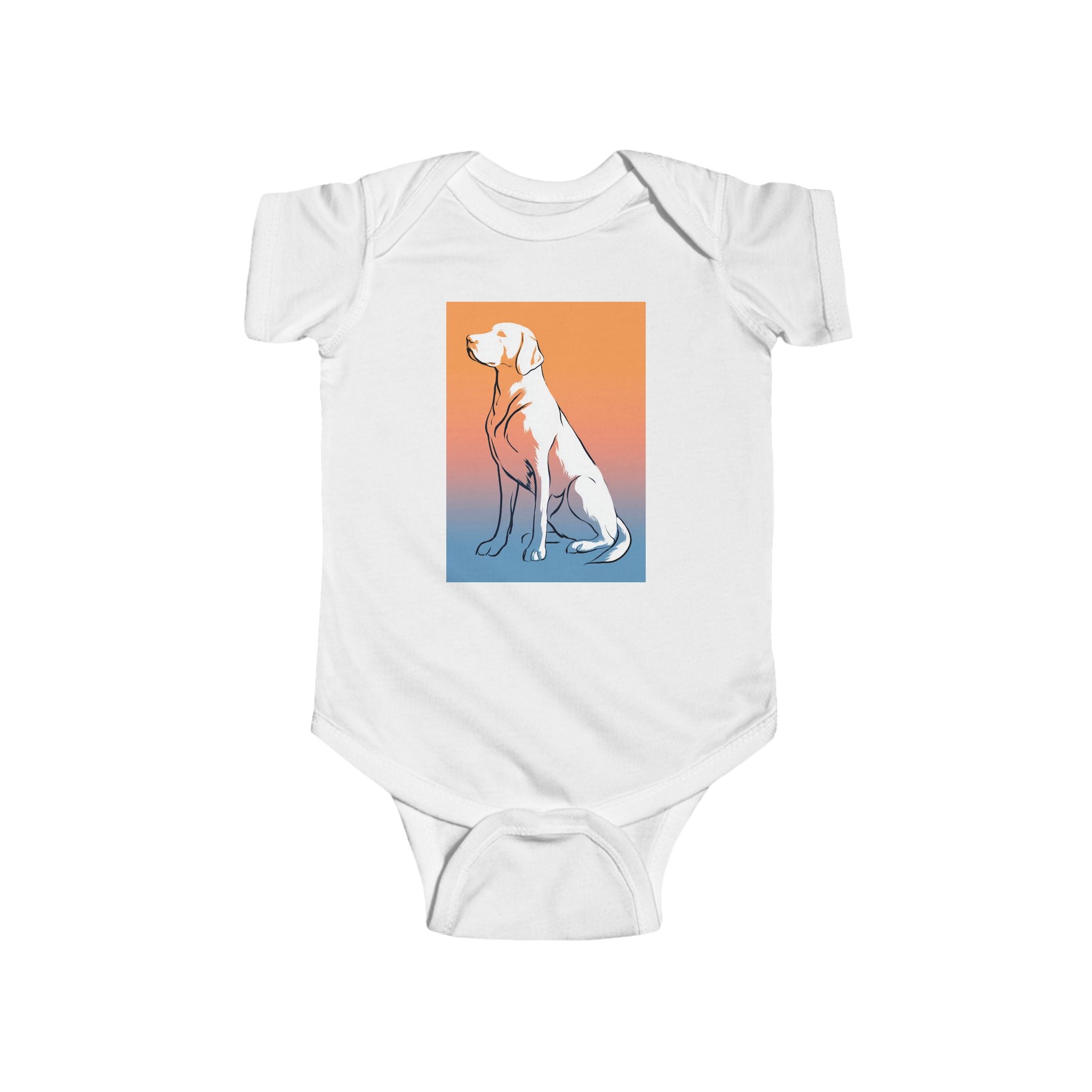 Cute Dog Graphic Infant Bodysuit, Baby Clothes, Pet Lover Gift, Newborn Outfit, Unisex Baby Attire, Animal Print Onesie