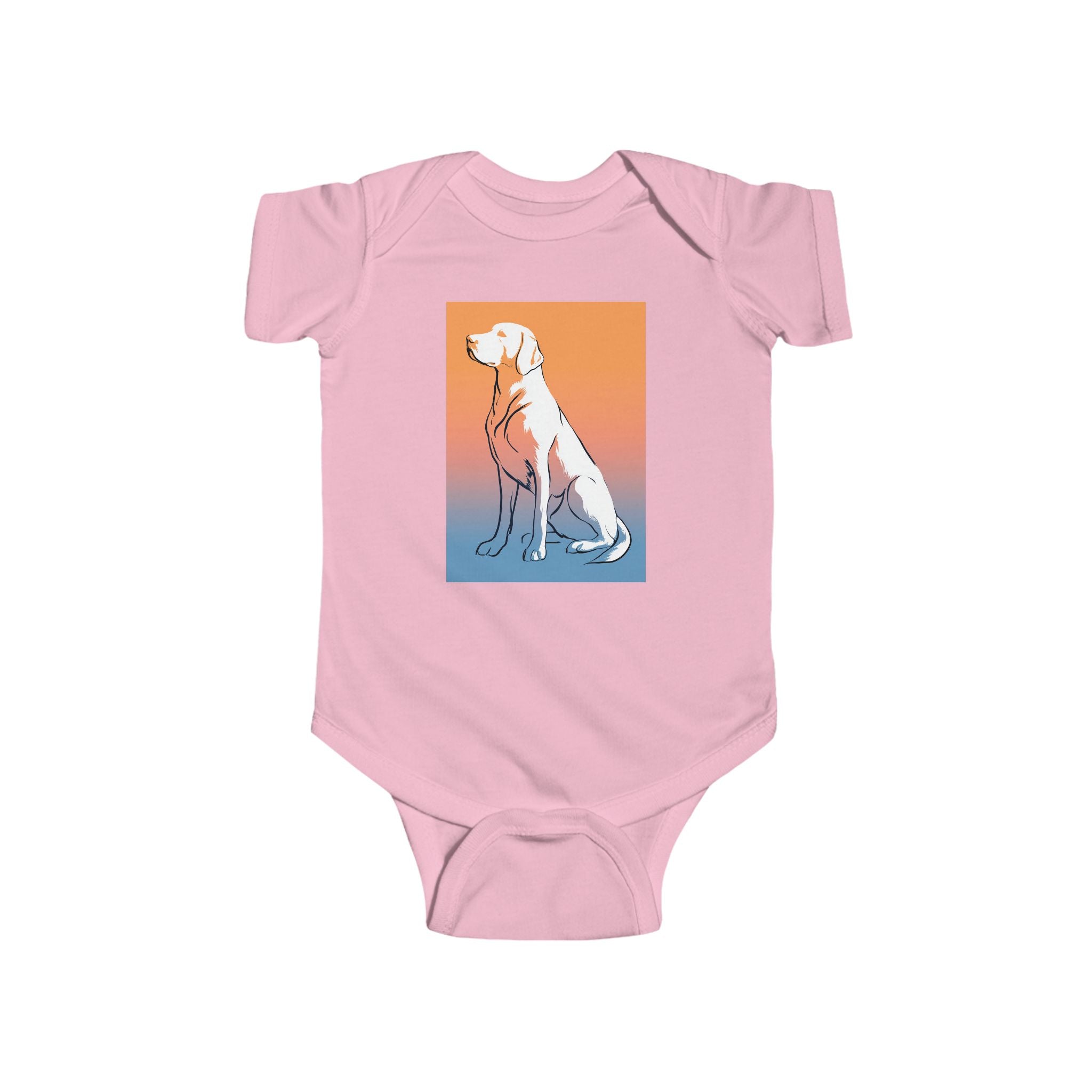 Cute Dog Graphic Infant Bodysuit, Baby Clothes, Pet Lover Gift, Newborn Outfit, Unisex Baby Attire, Animal Print Onesie