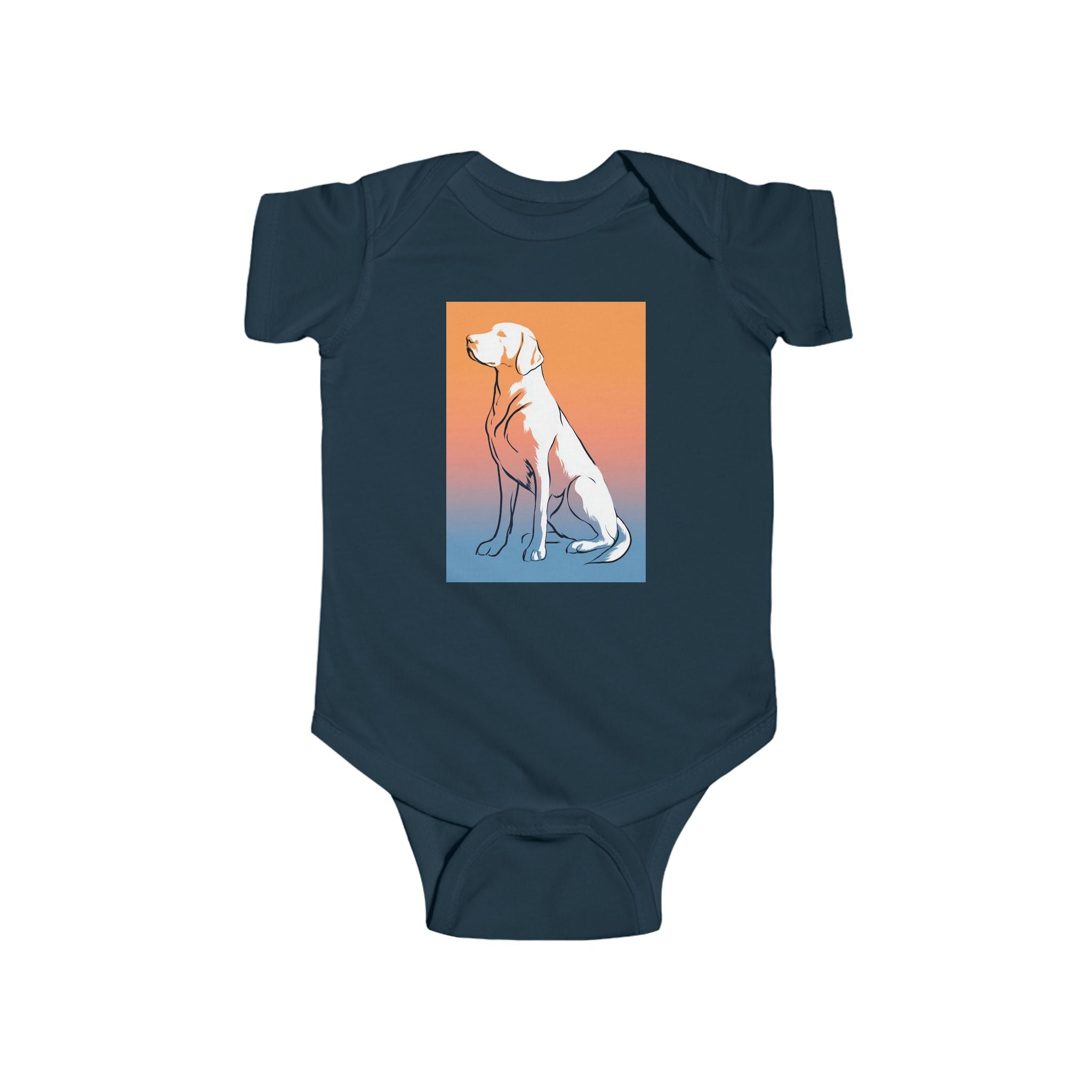 Cute Dog Graphic Infant Bodysuit, Baby Clothes, Pet Lover Gift, Newborn Outfit, Unisex Baby Attire, Animal Print Onesie