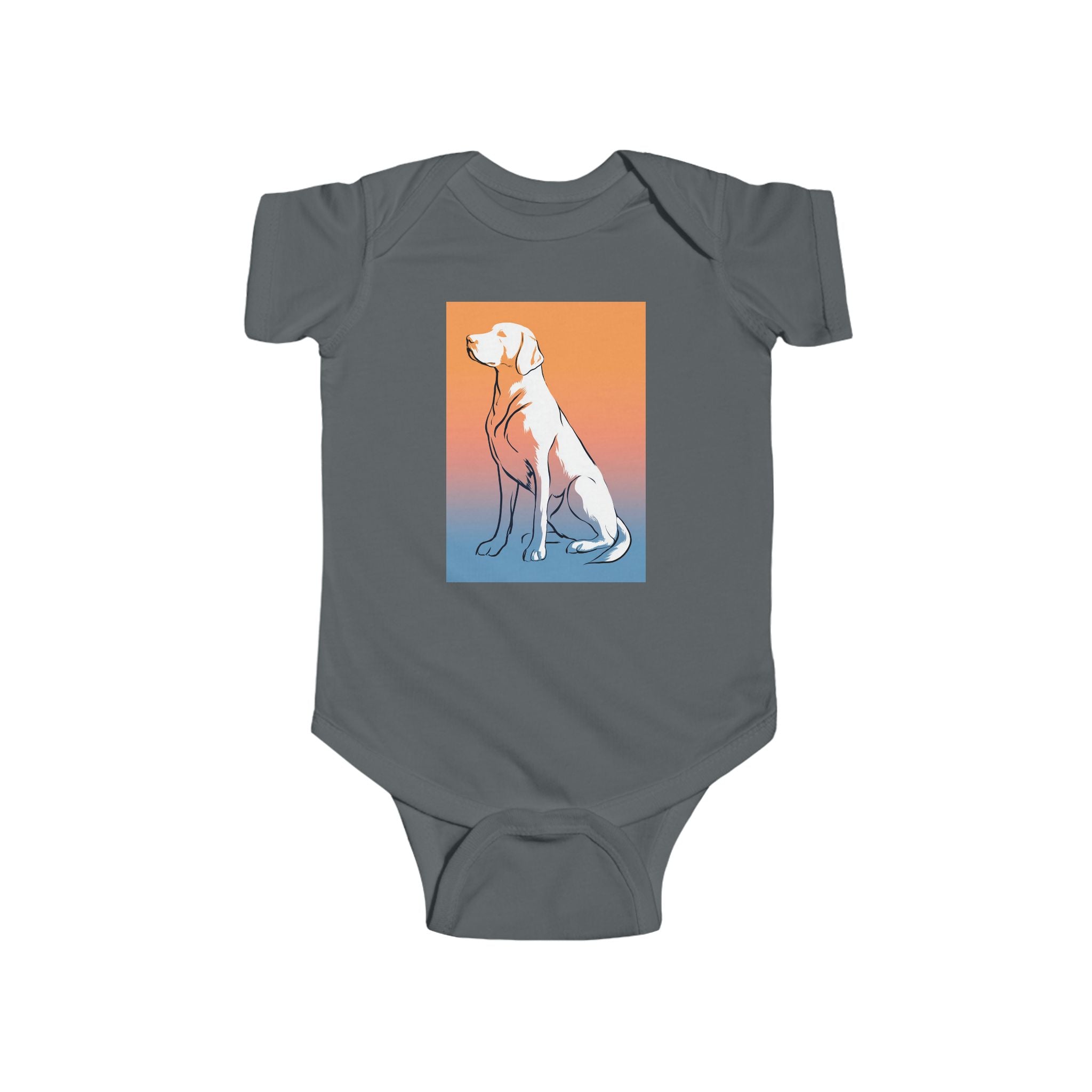 Cute Dog Graphic Infant Bodysuit, Baby Clothes, Pet Lover Gift, Newborn Outfit, Unisex Baby Attire, Animal Print Onesie