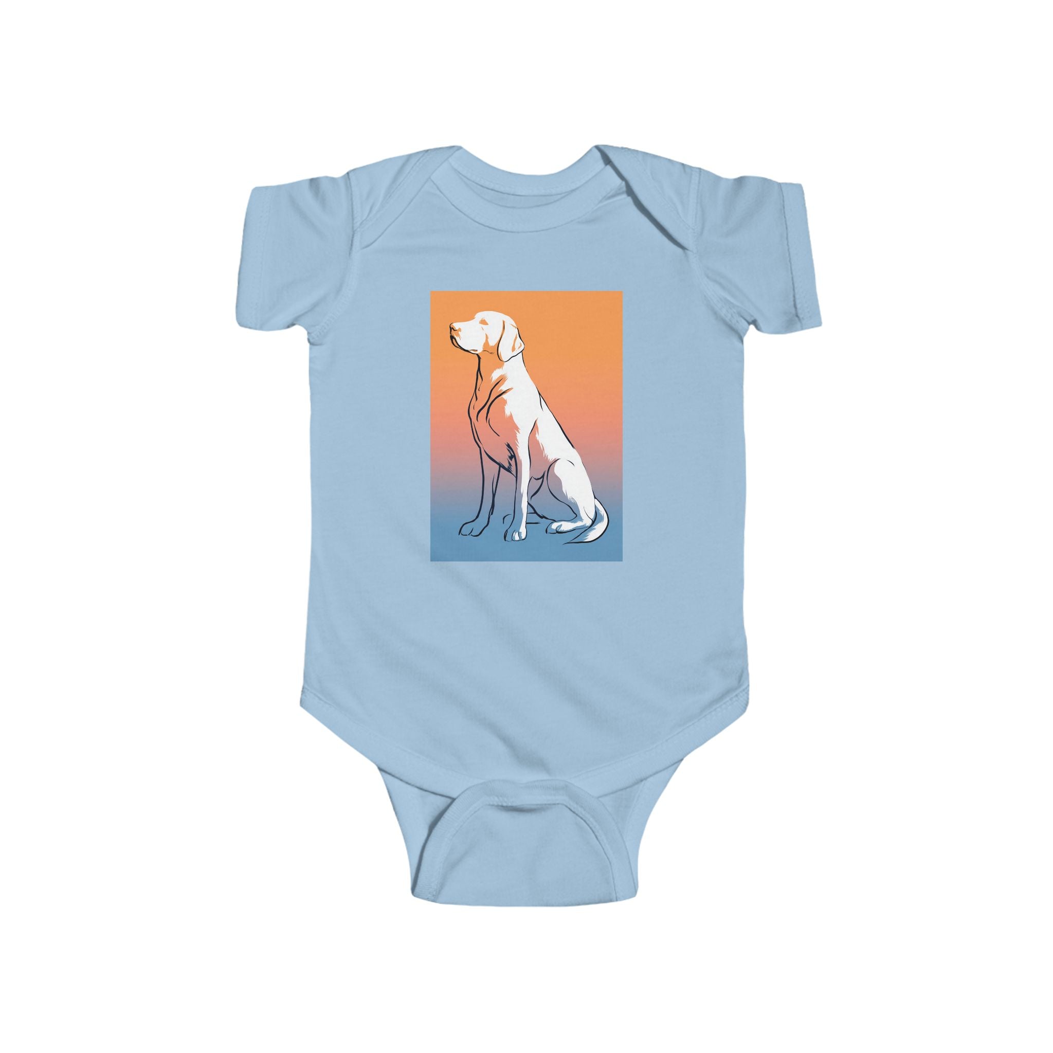 Cute Dog Graphic Infant Bodysuit, Baby Clothes, Pet Lover Gift, Newborn Outfit, Unisex Baby Attire, Animal Print Onesie