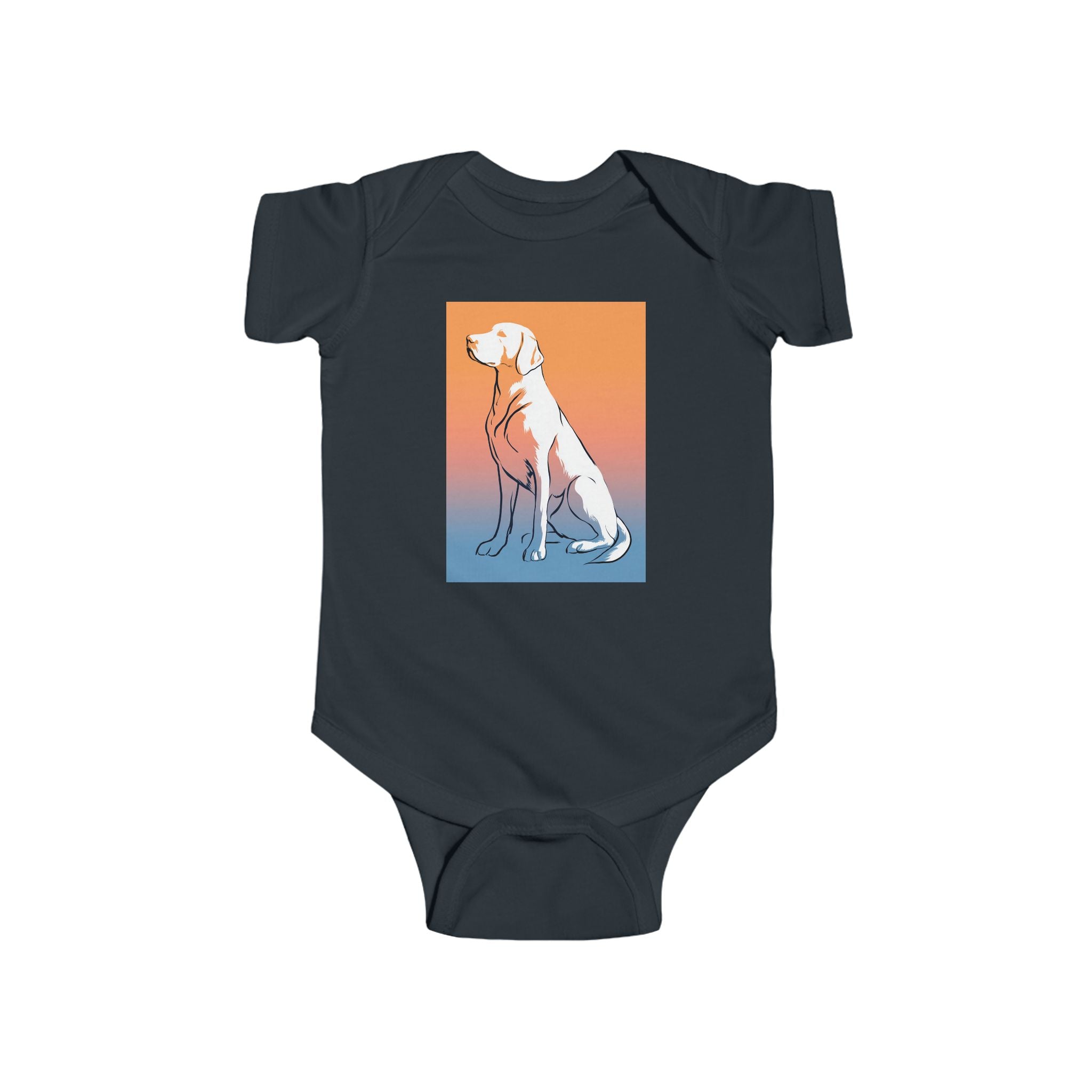 Cute Dog Graphic Infant Bodysuit, Baby Clothes, Pet Lover Gift, Newborn Outfit, Unisex Baby Attire, Animal Print Onesie
