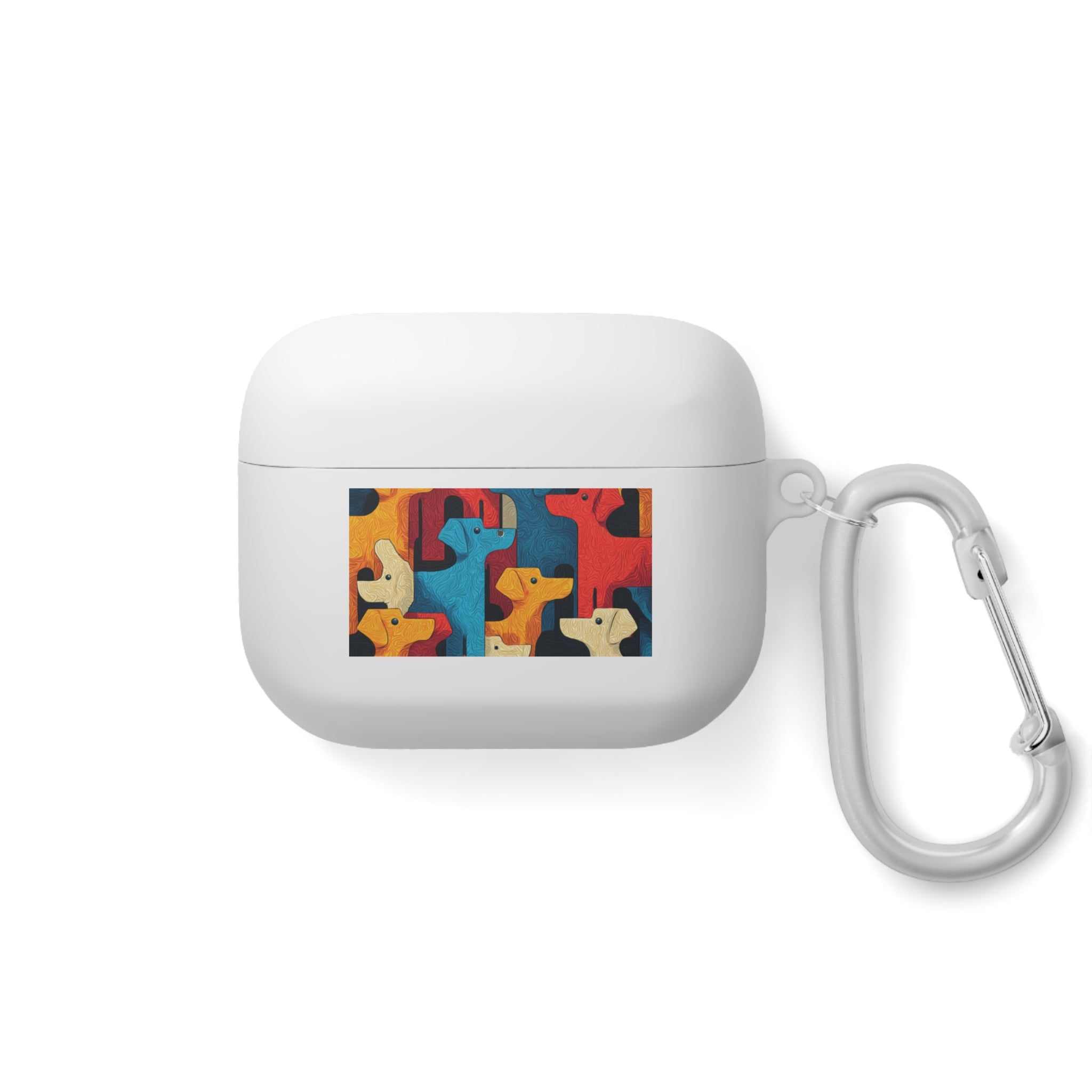 Colorful Dog Pattern AirPods Case Cover - Fun & Functional