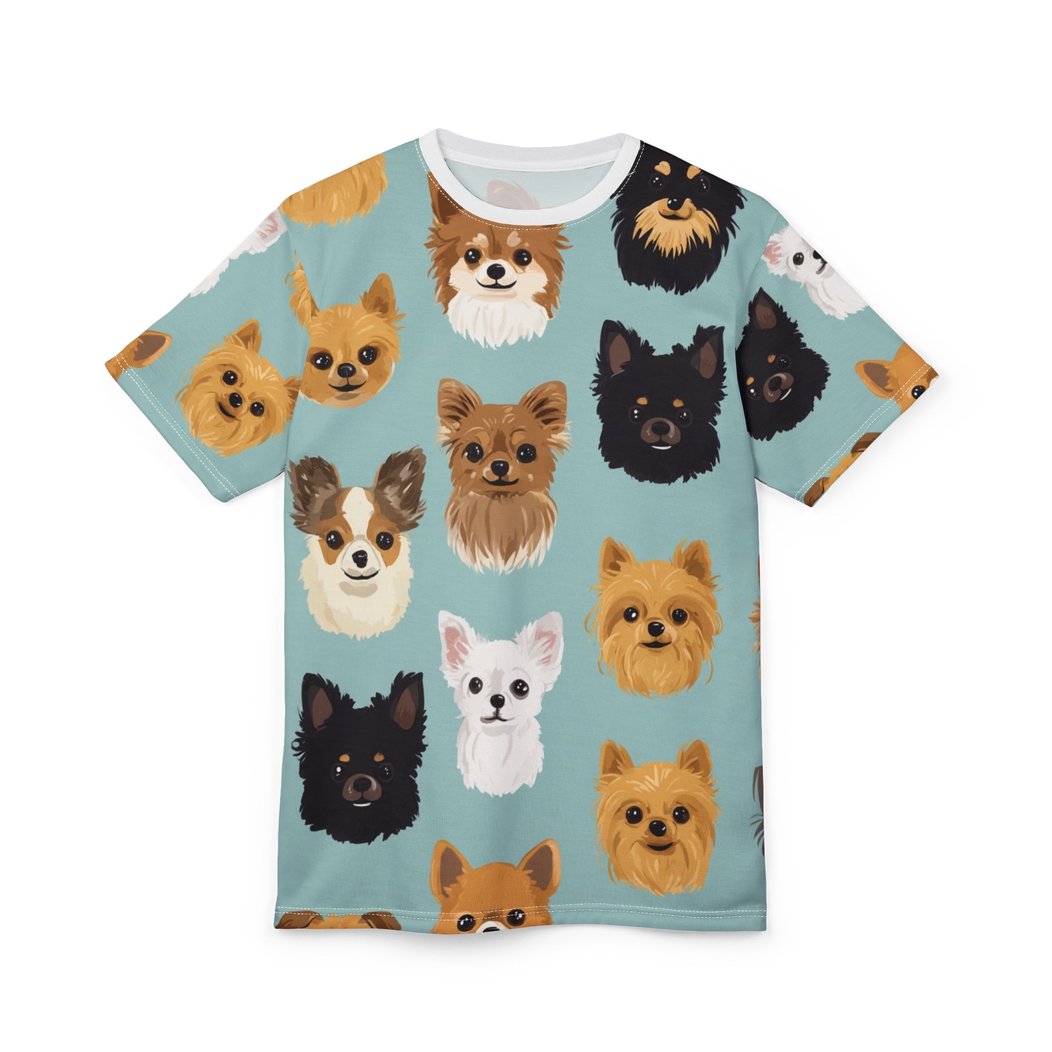 Cute Dog Print Unisex Tee, Pet Lover Shirt, Animal Lover Gift, Fun Graphic Tee, Dog-Themed Apparel