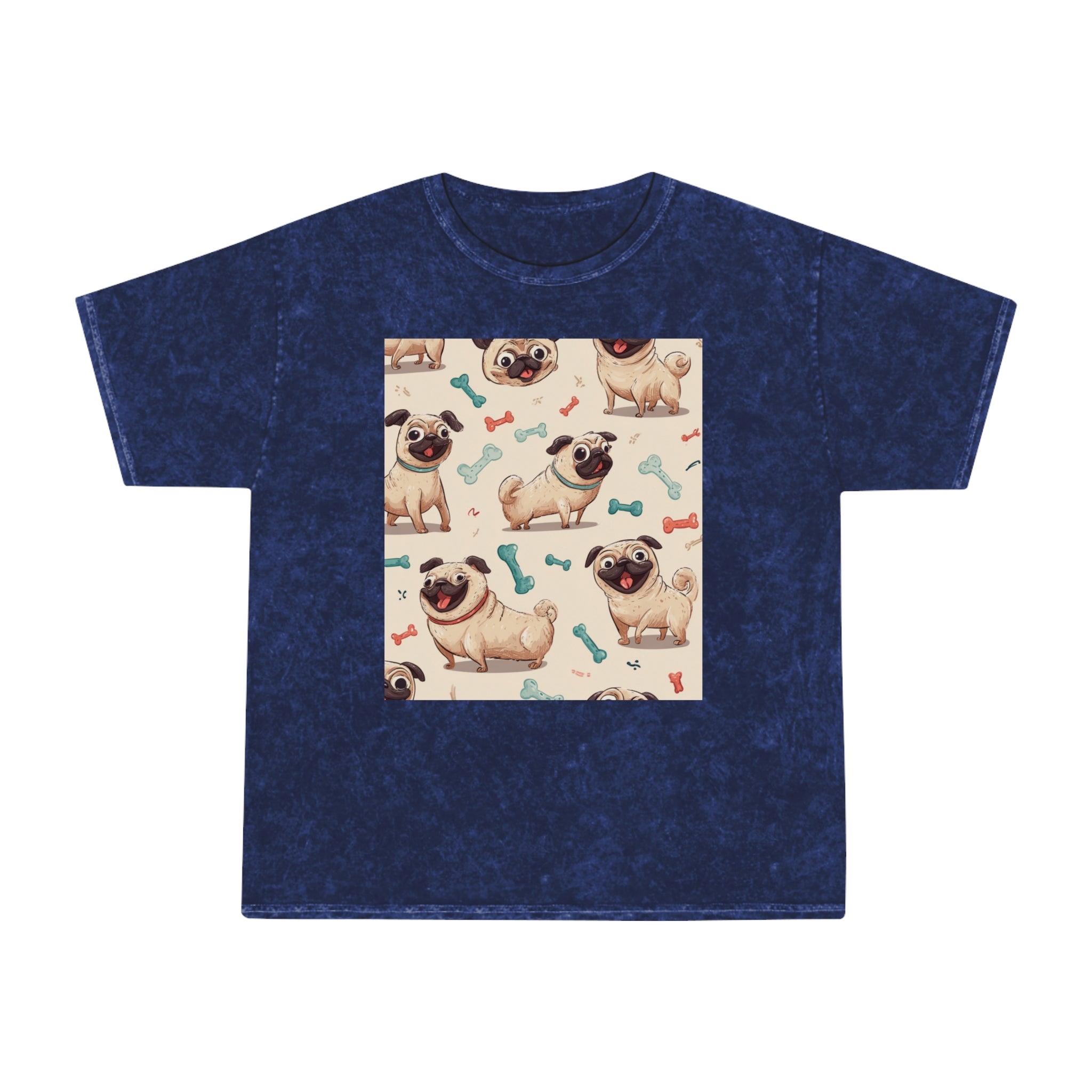 Cute Pug Graphic Tee for Dog Lovers, Casual Summer Shirt, Gift for Pet Owners, Unisex Vintage Style, Animal Print T-Shirt