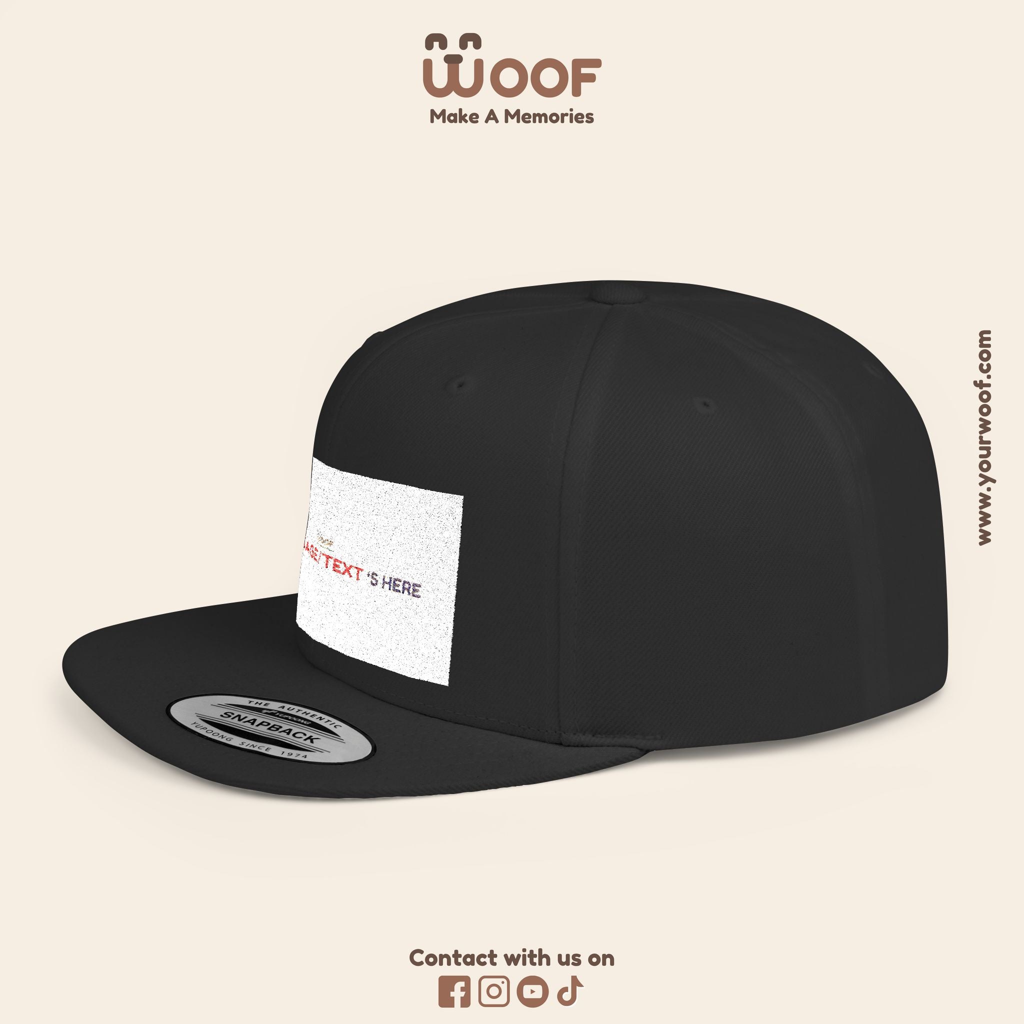 Stylish Flat Bill Snapback Hat, Custom Cap, Trendy Streetwear, Gift for Him/Her, Perfect for Events & Fashion Lovers