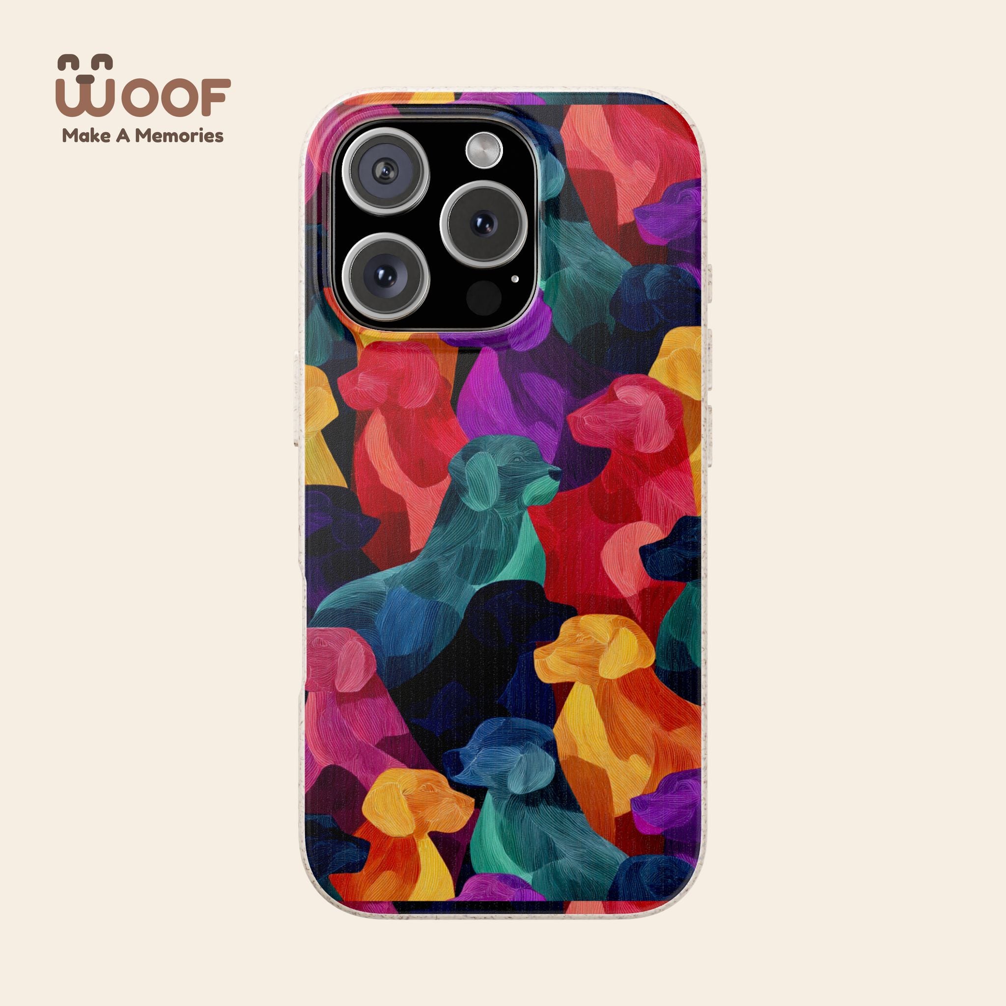 Colorful Dog-Themed Biodegradable Phone Cases, Eco-friendly Gifts for Pet Lovers, Sustainable Accessories for Everyday Use, Dog Lover [...]