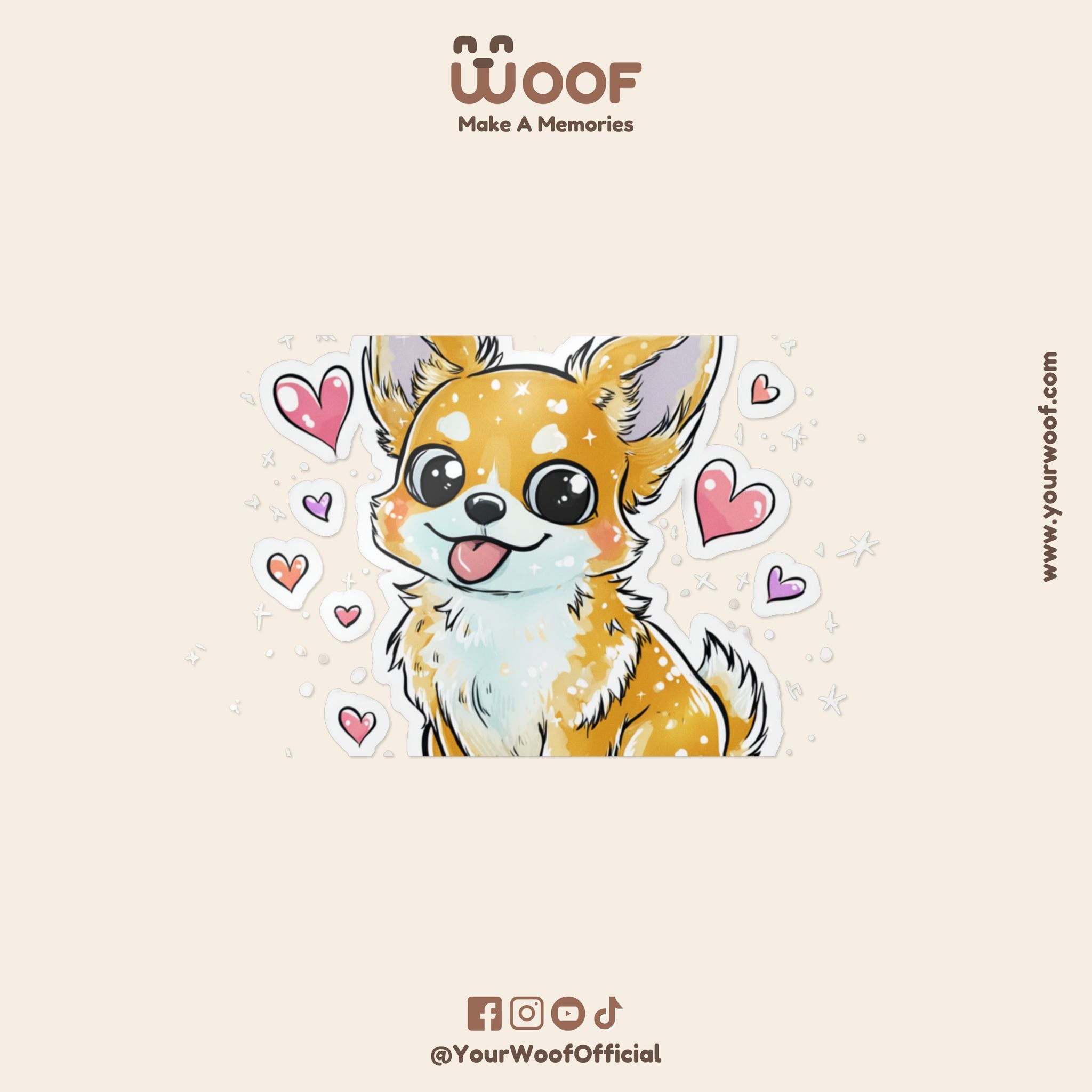 Cute Corgi Die-Cut Stickers - Loveable Dog Decor for Pet Lovers