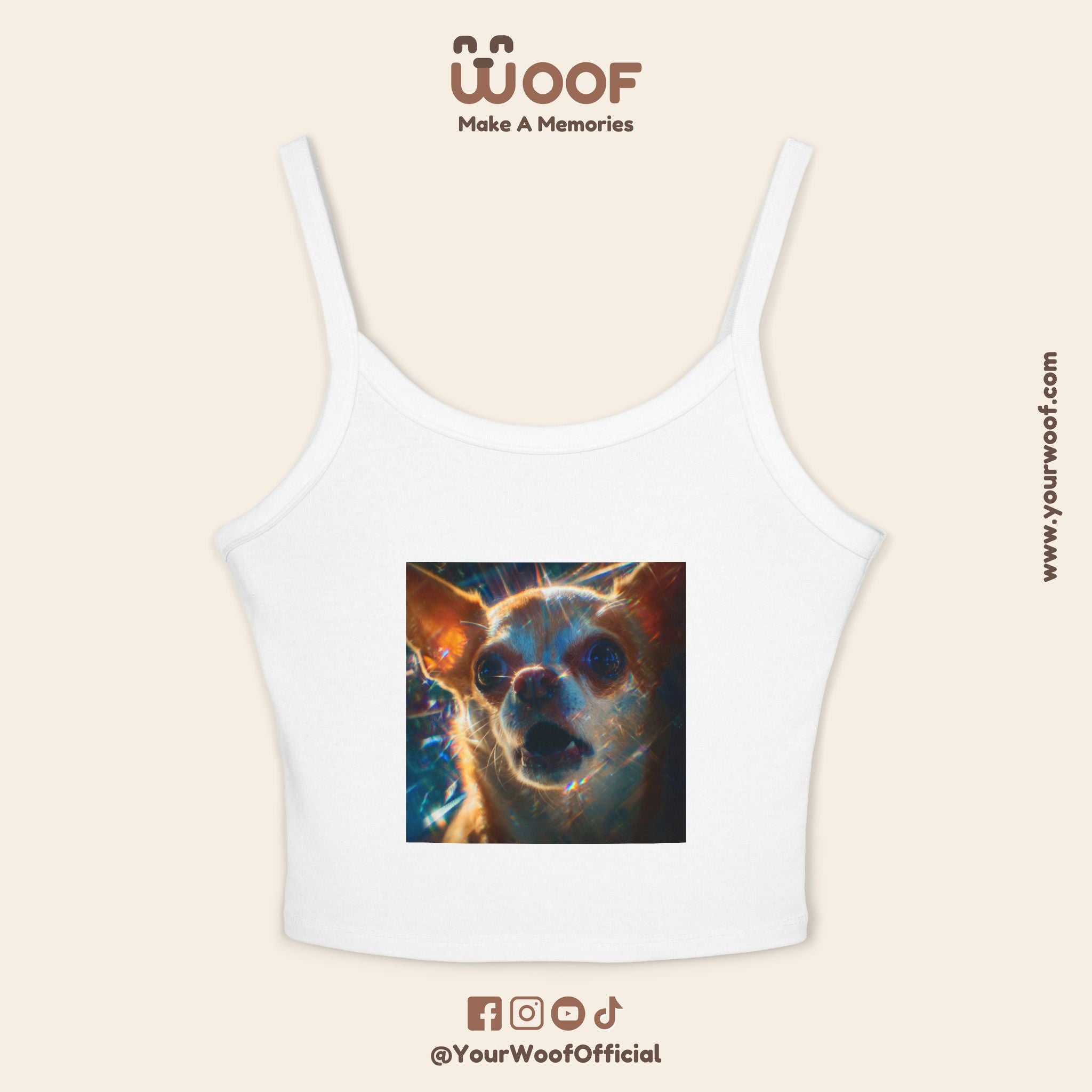 Cute Pet Lover's Spaghetti Strap Tank Top, Dog Mom Gift, Summer Top, Casual Wear, Animal Lover Apparel