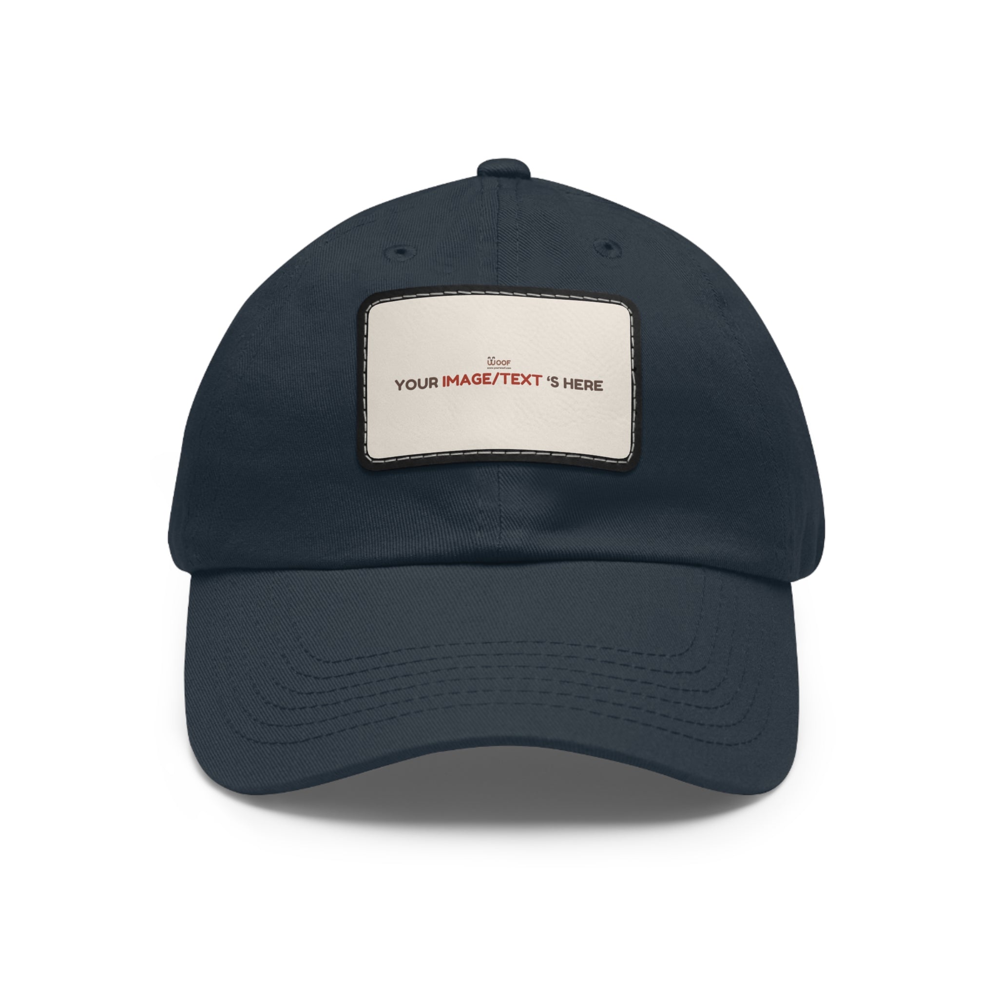 Custom Leather Patch Dad Hat, Personalized Cap, Gift for Dad, Casual Style, Outdoor Accessory, Unique Father's Day Gift