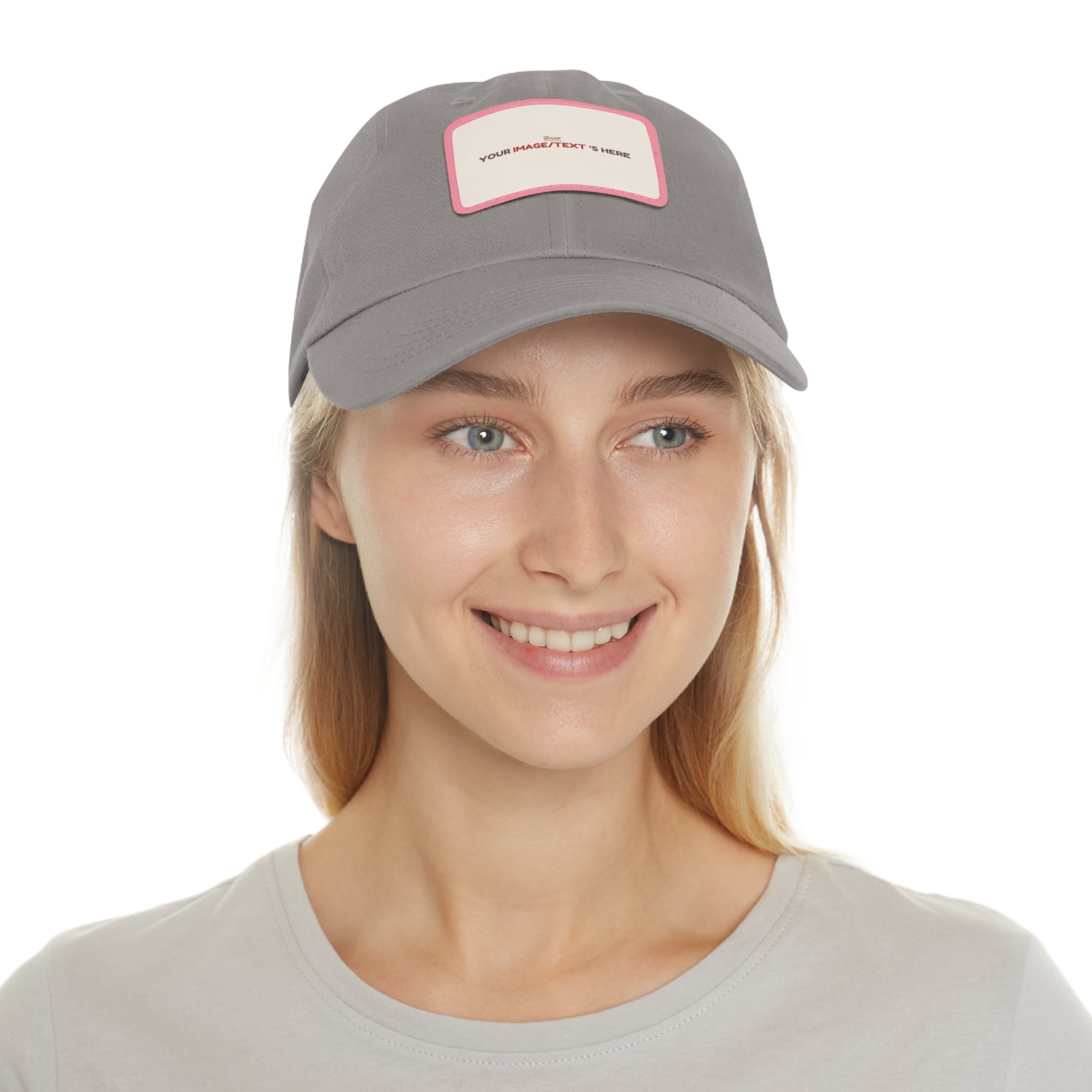 Custom Leather Patch Dad Hat, Personalized Cap, Gift for Dad, Casual Style, Outdoor Accessory, Unique Father's Day Gift