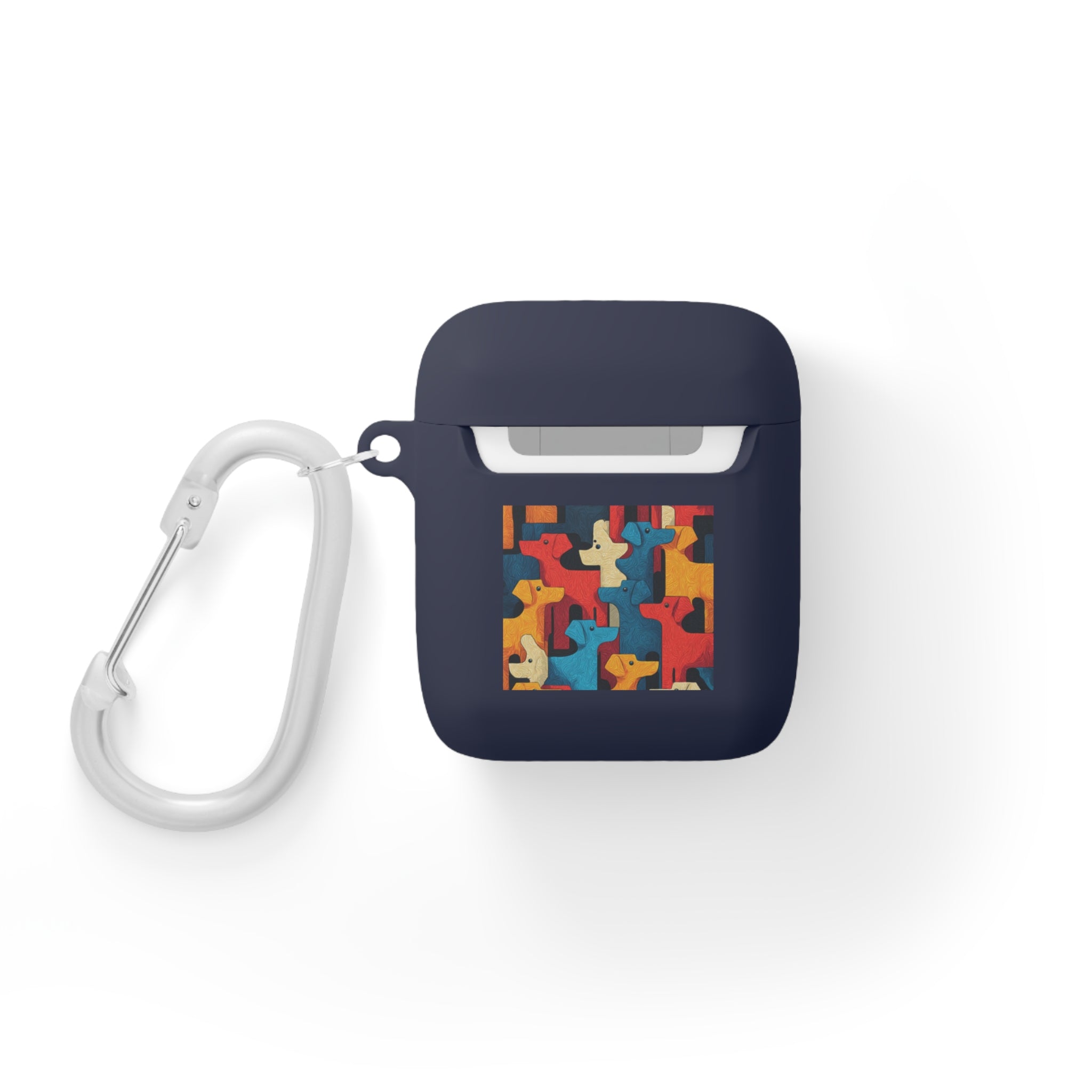 Colorful Dog Pattern AirPods Case Cover - Fun & Functional