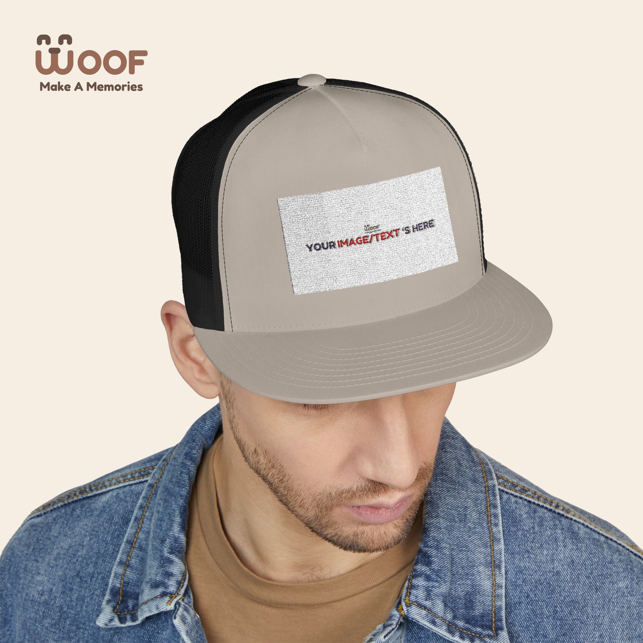 Stylish 5 Panel Trucker Cap – Custom Embroidered Hat, Perfect for Outdoor Adventures, Casual Wear, Summer Festivals, Gift Idea