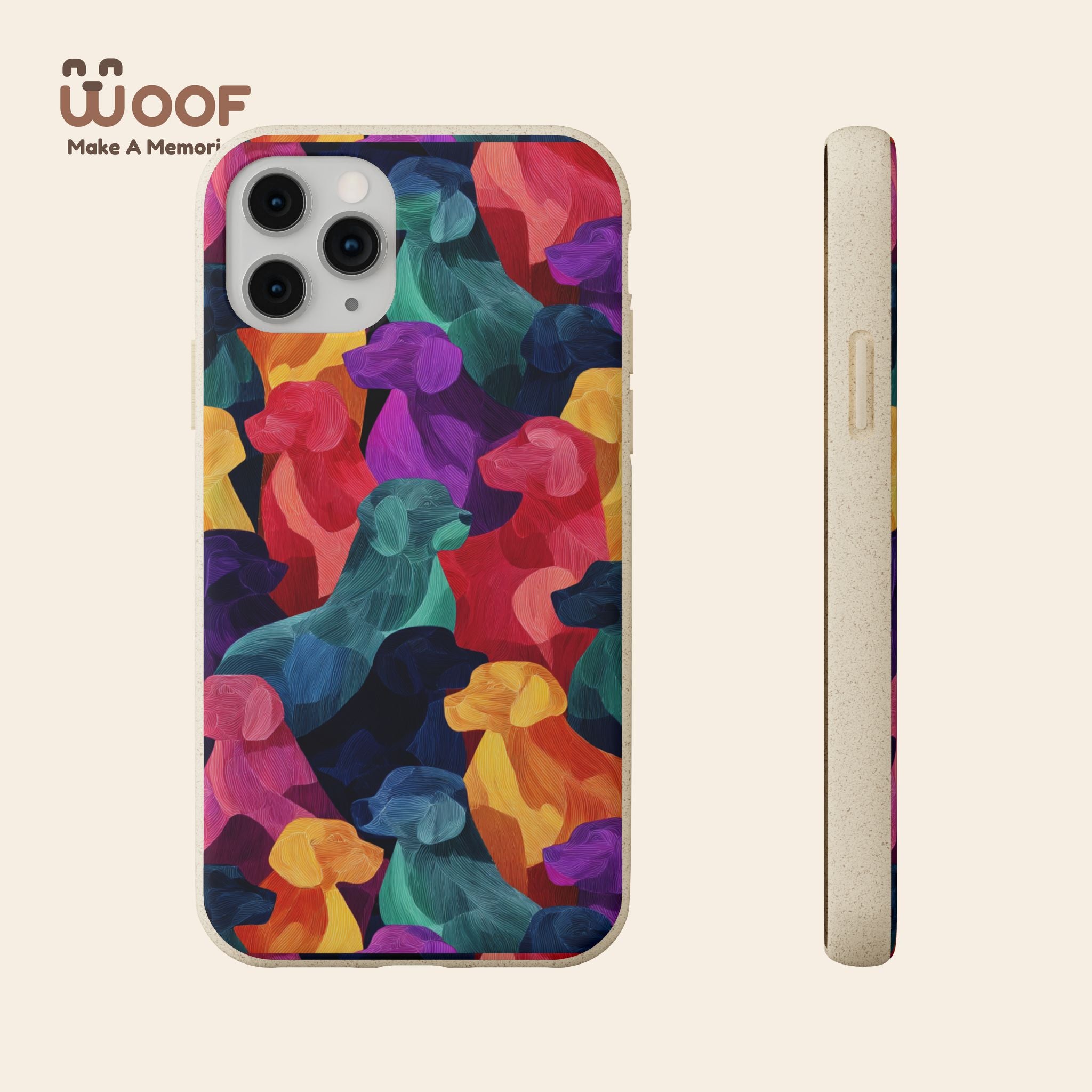 Colorful Dog-Themed Biodegradable Phone Cases, Eco-friendly Gifts for Pet Lovers, Sustainable Accessories for Everyday Use, Dog Lover [...]