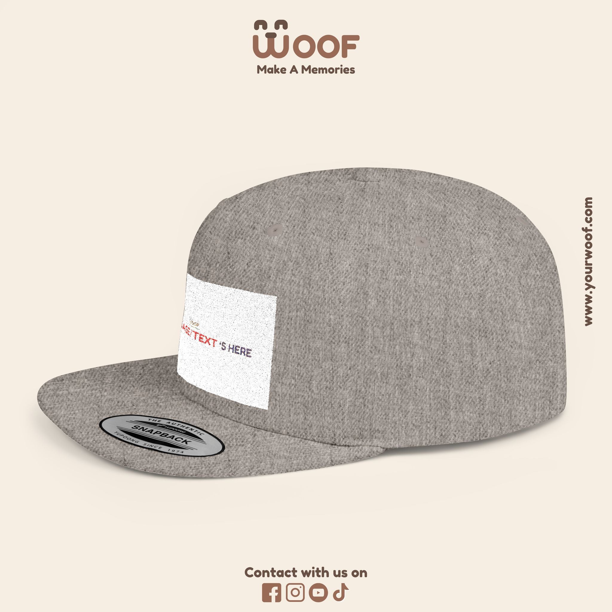 Stylish Flat Bill Snapback Hat, Custom Cap, Trendy Streetwear, Gift for Him/Her, Perfect for Events & Fashion Lovers
