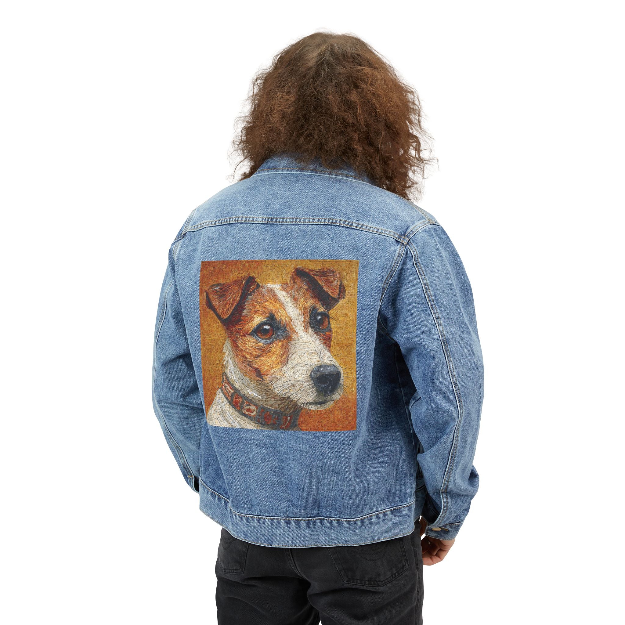 Artistic Denim Jacket for Dog Lovers, Personalized Jean Jacket, Great Gift for Birthdays, Casual Style, Unique Pet Fashion