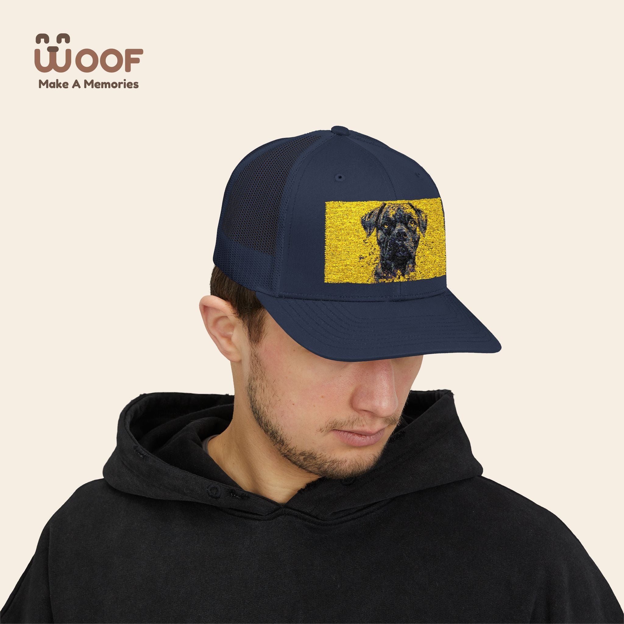 Personalized Dog Lover Snapback Cap, Adjustable Trucker Hat, Gift for Dog Owners, Pet Memory Cap, Fun Customizable Hat