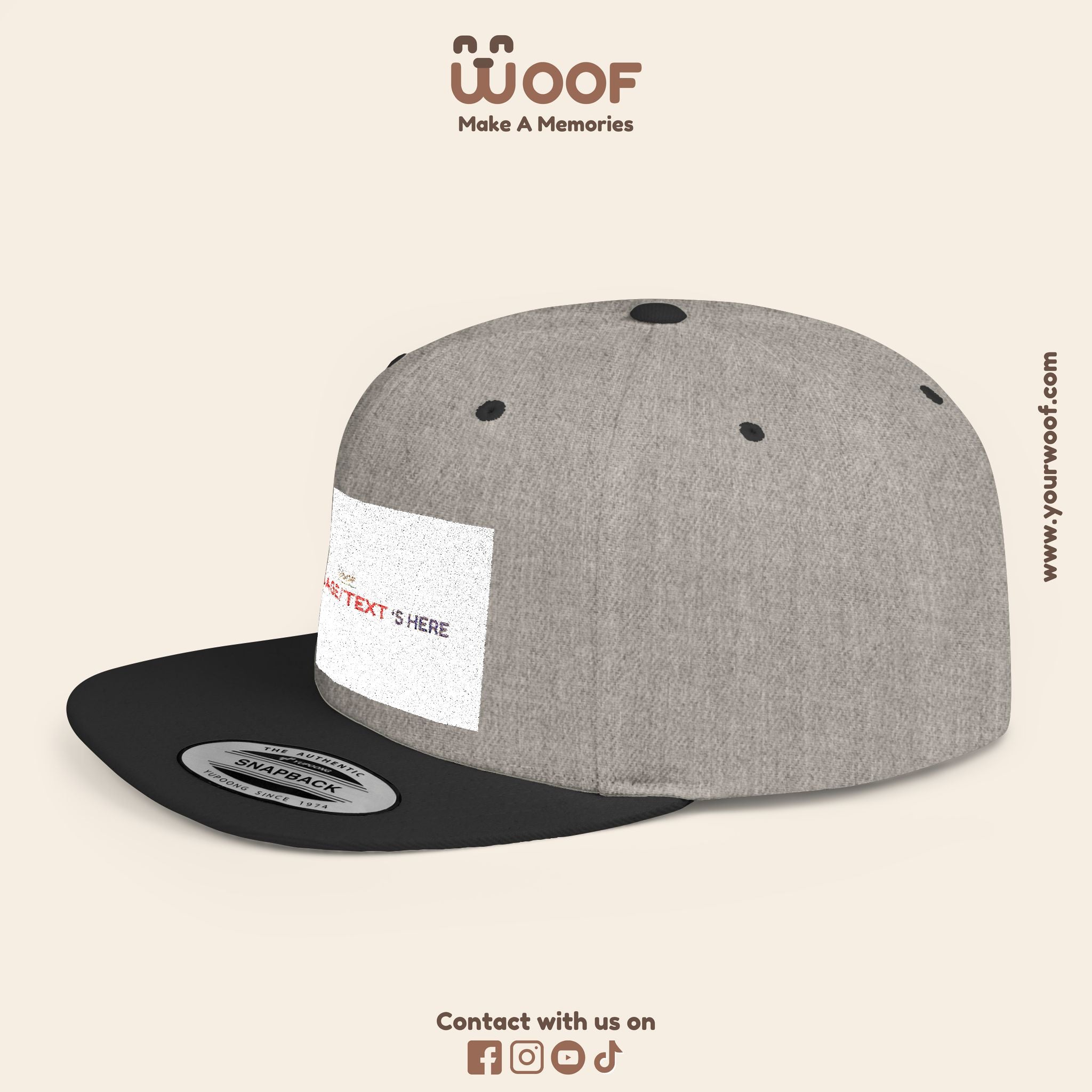 Stylish Flat Bill Snapback Hat, Custom Cap, Trendy Streetwear, Gift for Him/Her, Perfect for Events & Fashion Lovers