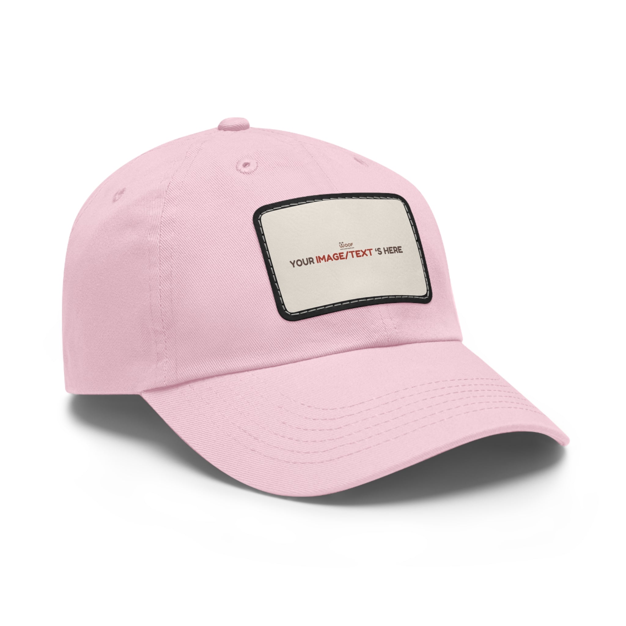 Custom Leather Patch Dad Hat, Personalized Cap, Gift for Dad, Casual Style, Outdoor Accessory, Unique Father's Day Gift