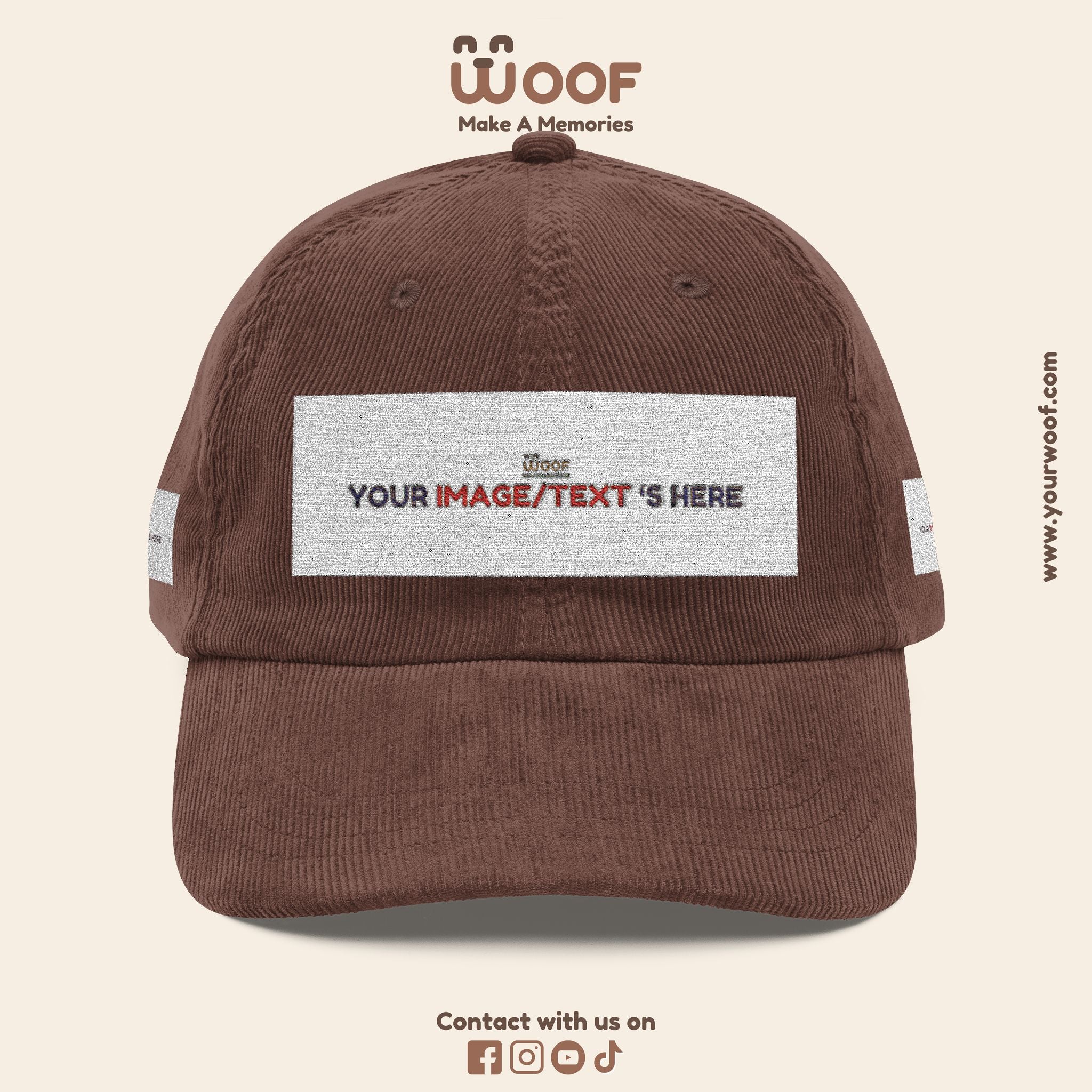 Vintage Corduroy Cap (Embroidery)