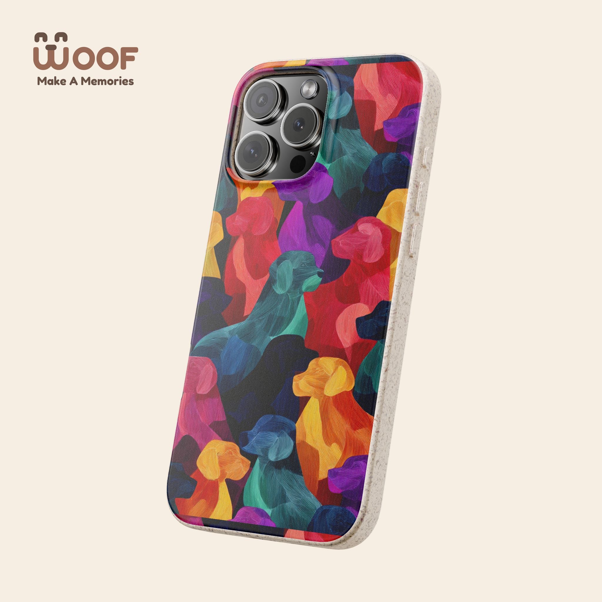 Colorful Dog-Themed Biodegradable Phone Cases, Eco-friendly Gifts for Pet Lovers, Sustainable Accessories for Everyday Use, Dog Lover [...]