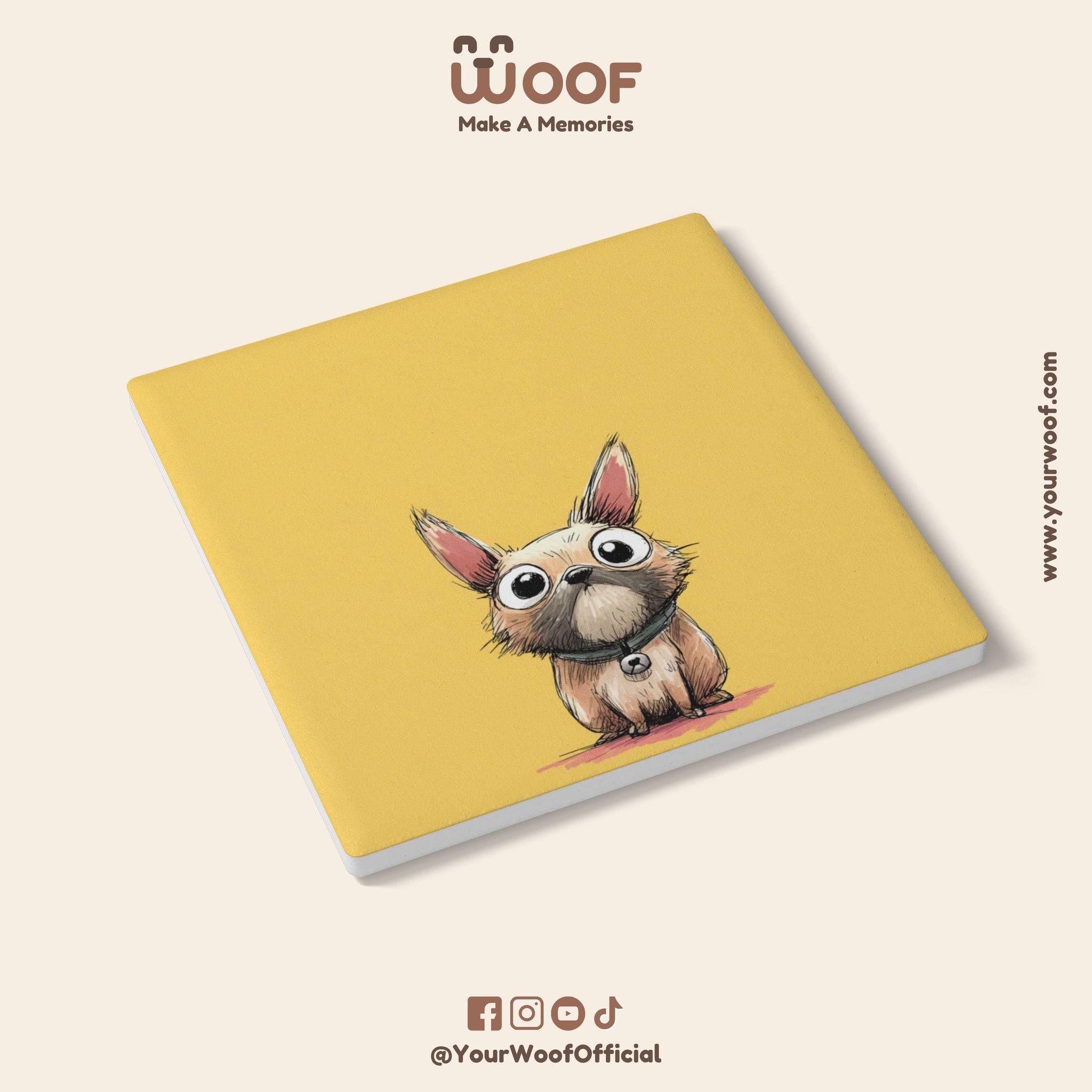 Cute French Bulldog Ceramic Coaster, Pet Lover Gift, Home Decor, Dog Lover Coaster, Cute Coasters for Coffee Table