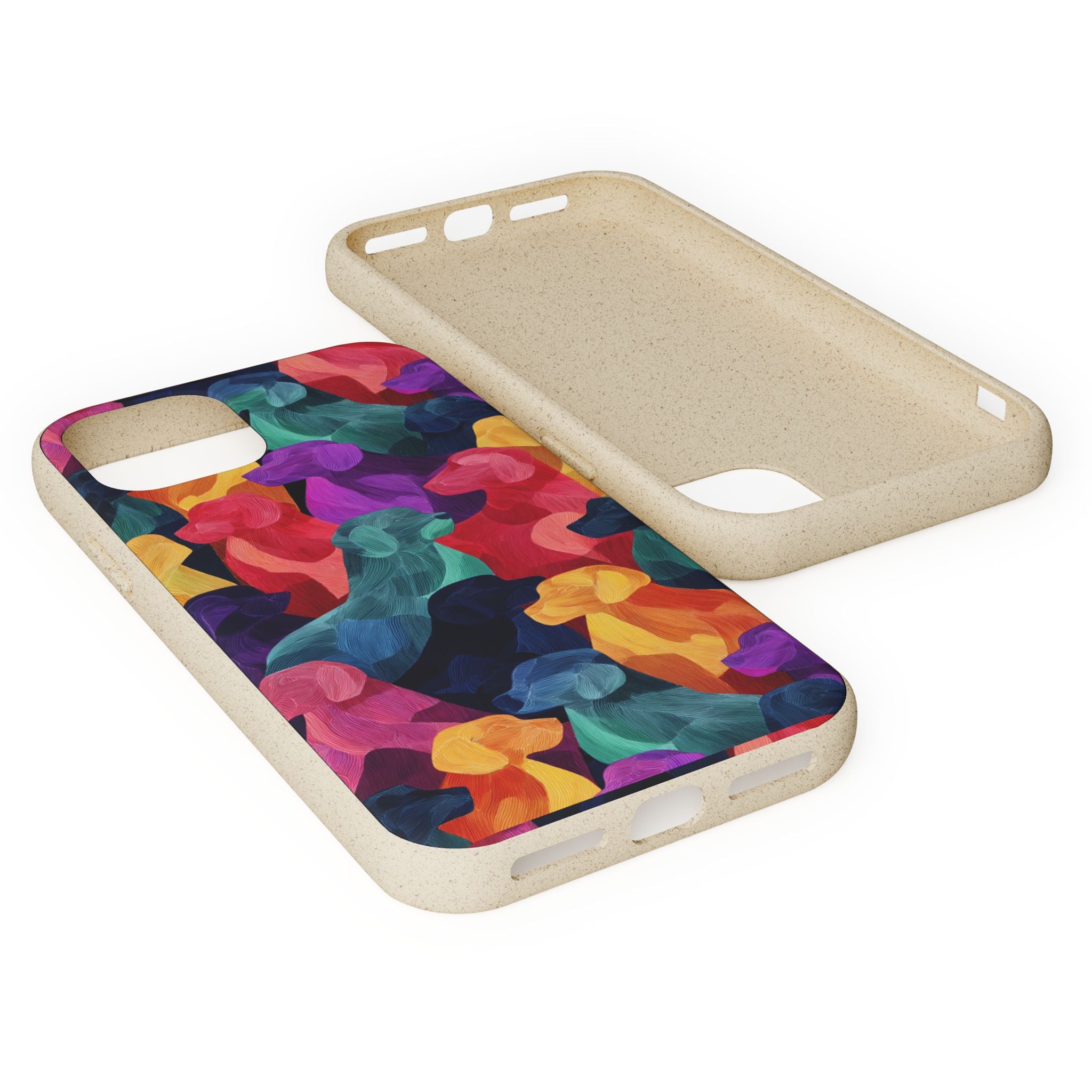 Colorful Dog-Themed Biodegradable Phone Cases, Eco-friendly Gifts for Pet Lovers, Sustainable Accessories for Everyday Use, Dog Lover [...]