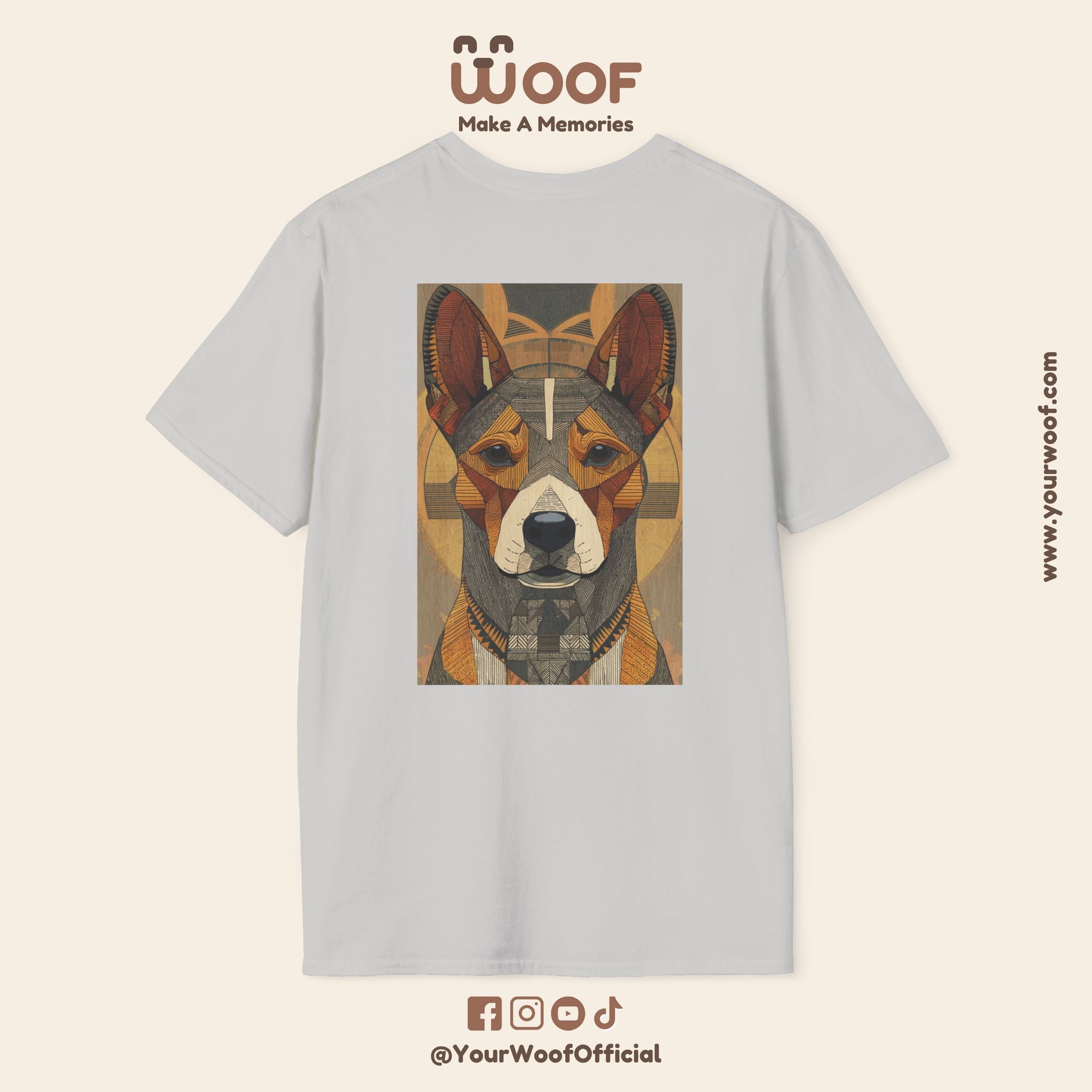 Dog Lover Softstyle T-Shirt | Personalized Pet Tee, Animal Lover Gift, Cute Graphic Shirt, Holiday Apparel, Woof T-Shirt