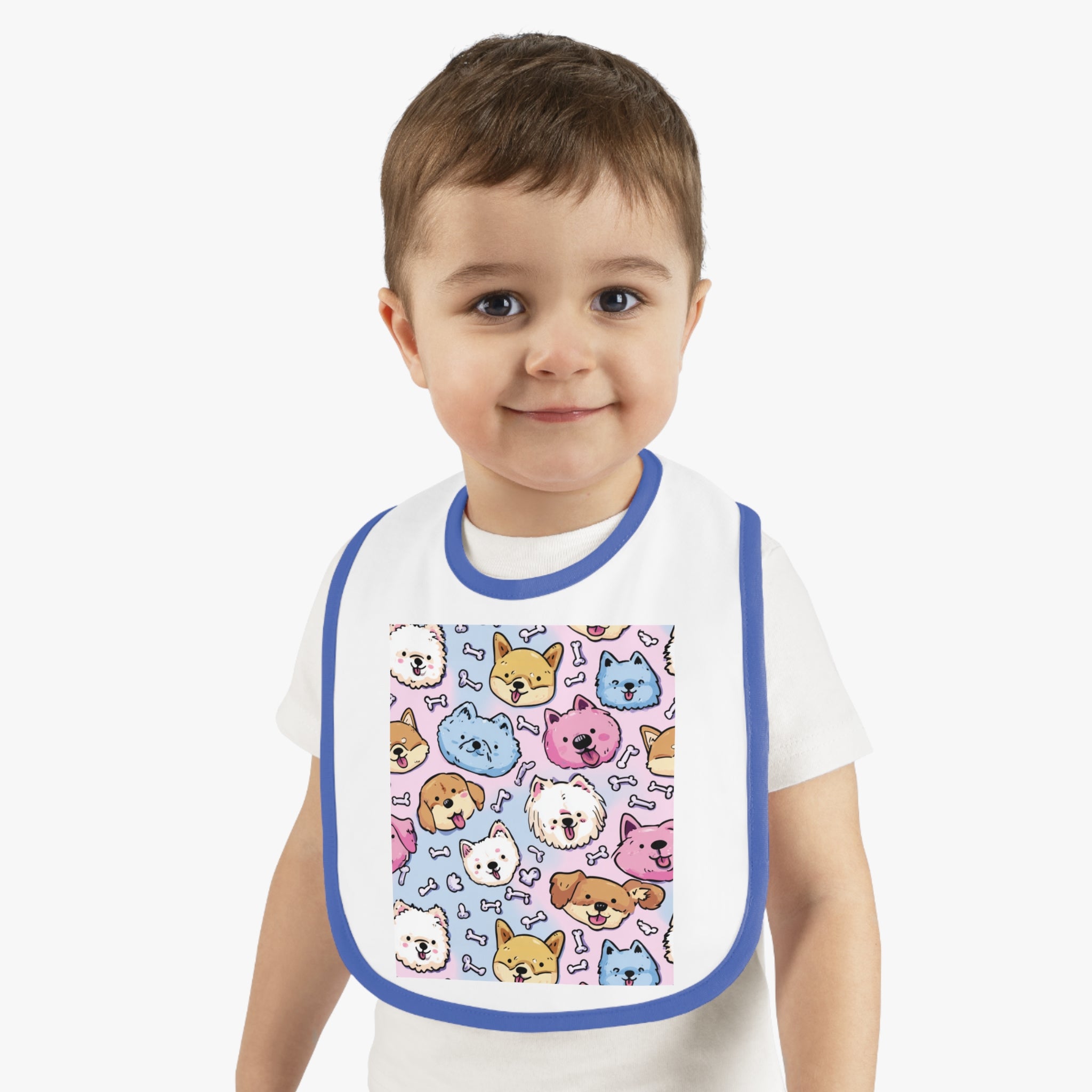 Cute Pet Pattern Baby Bib, Dog and Cat Design, Ideal Baby Shower Gift, Toddler Feeding Accessories, Fun Party Bibs