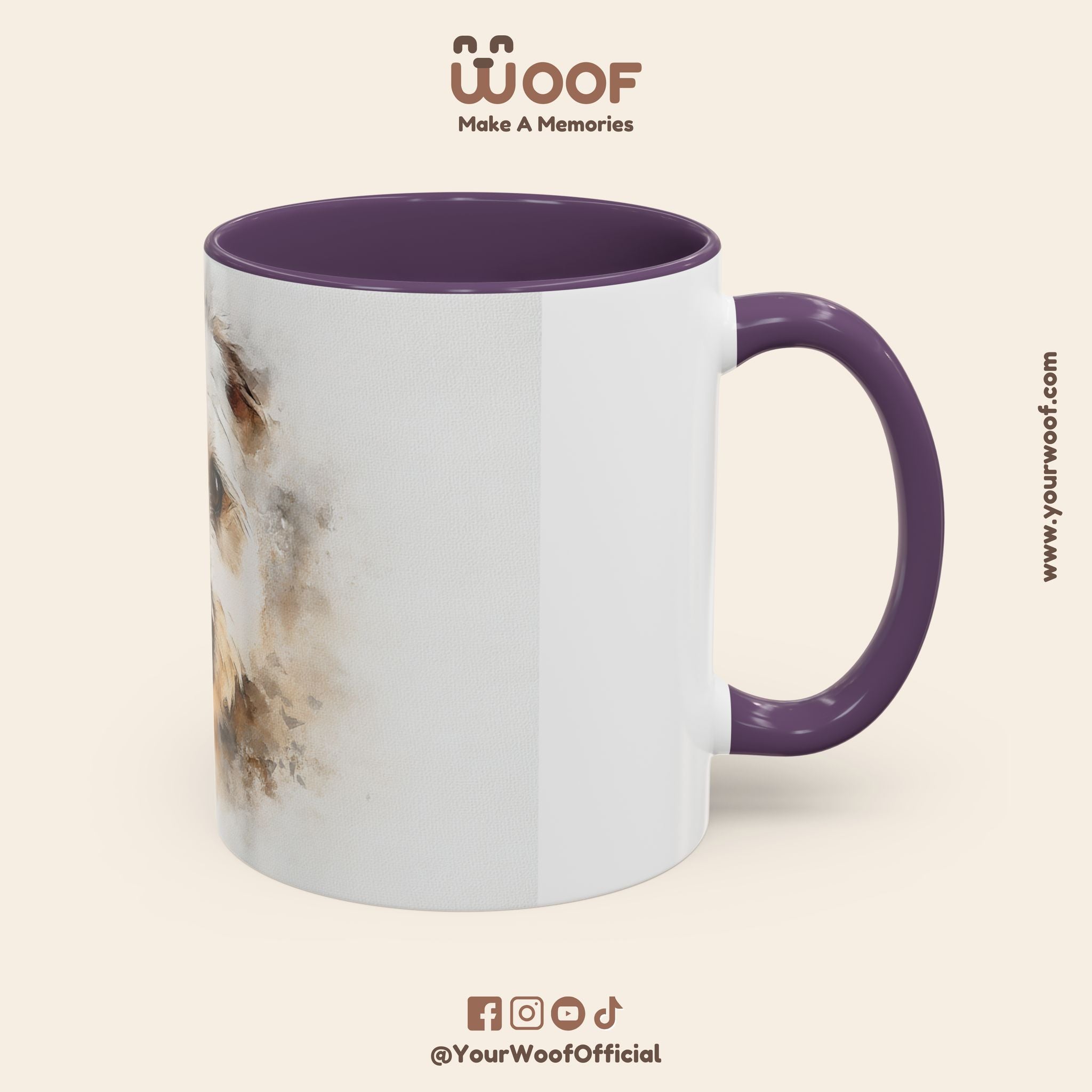 Dog Lover's Accent Coffee Mug | Perfect Gift for Pet Owners, Dog-Themed Home Decor, Birthday, Christmas, Adoption Celebration