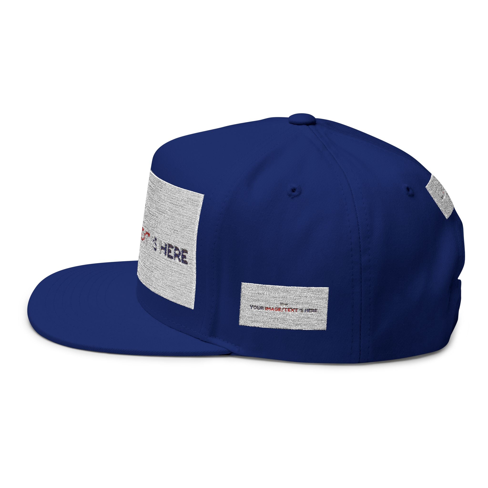 Custom Embroidered Flat Bill Cap | Personalize Your Style | Perfect Gift for Holidays, Sports, and Events | Stylish Headwear