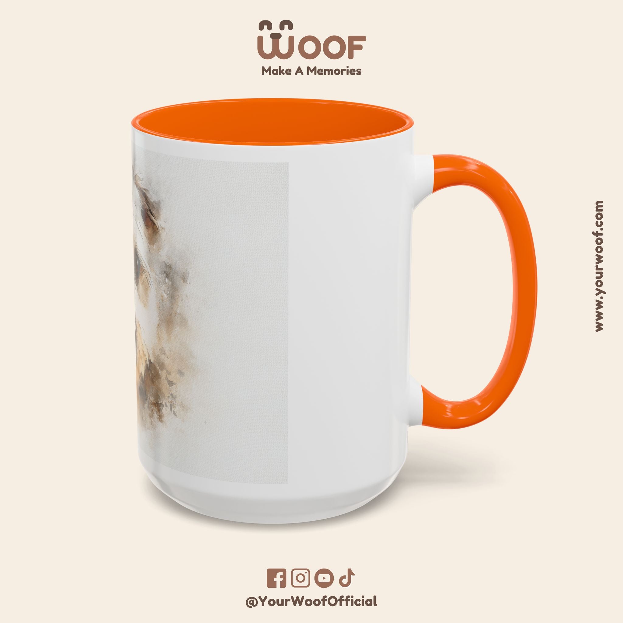 Dog Lover's Accent Coffee Mug | Perfect Gift for Pet Owners, Dog-Themed Home Decor, Birthday, Christmas, Adoption Celebration