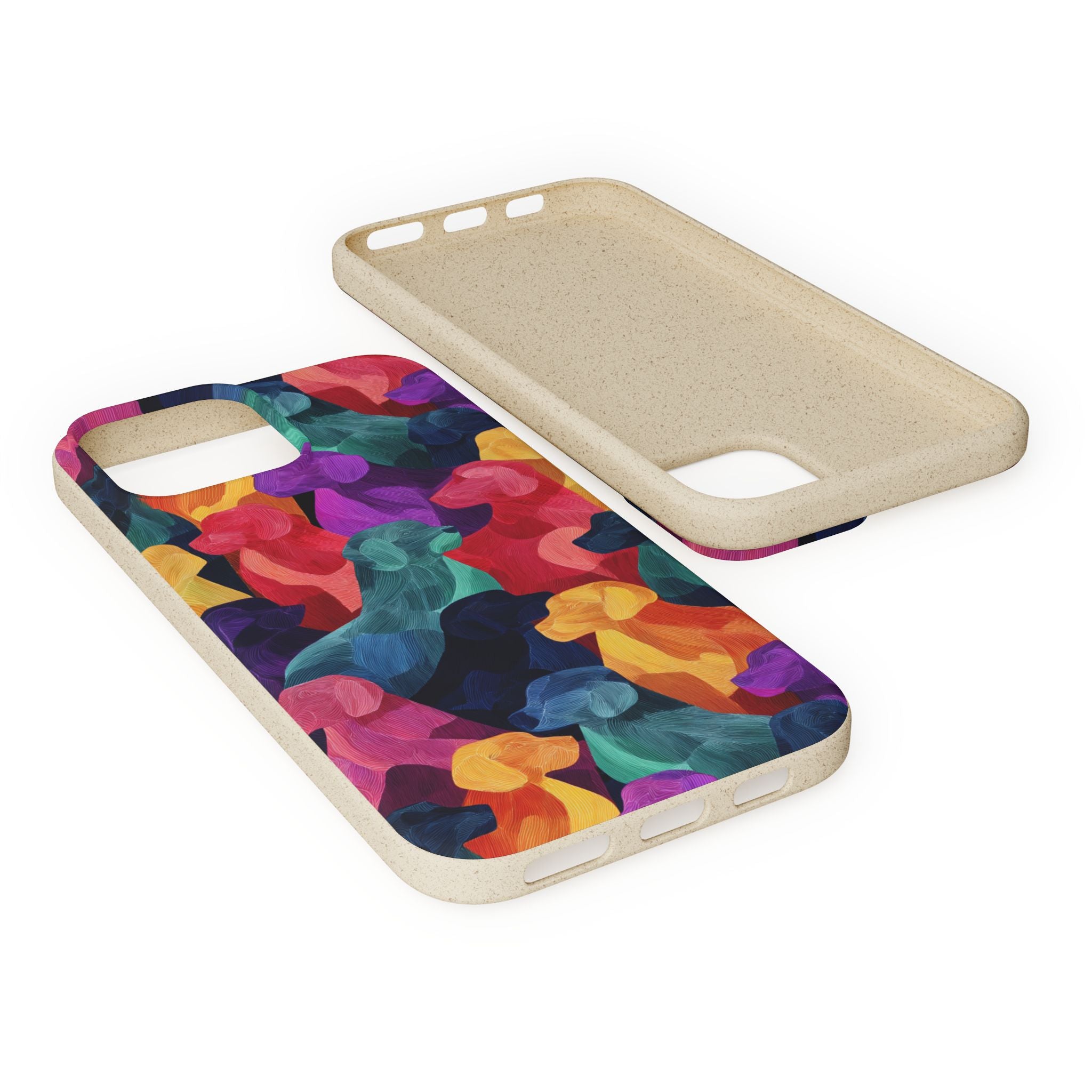 Colorful Dog-Themed Biodegradable Phone Cases, Eco-friendly Gifts for Pet Lovers, Sustainable Accessories for Everyday Use, Dog Lover [...]
