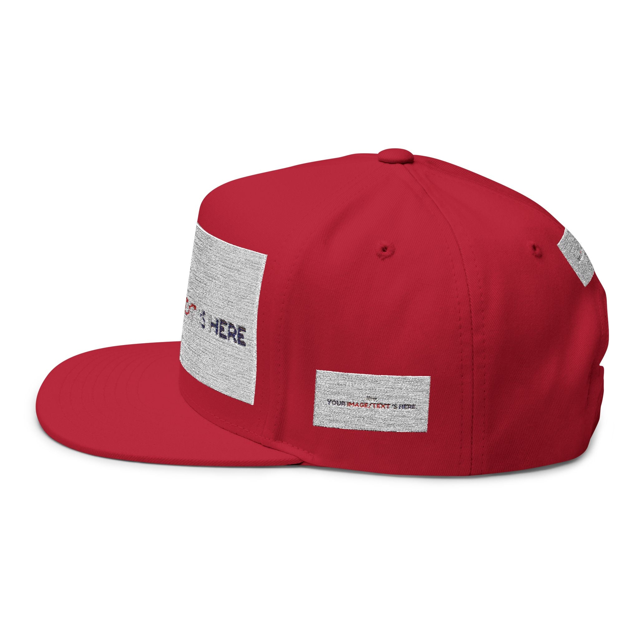 Custom Embroidered Flat Bill Cap | Personalize Your Style | Perfect Gift for Holidays, Sports, and Events | Stylish Headwear