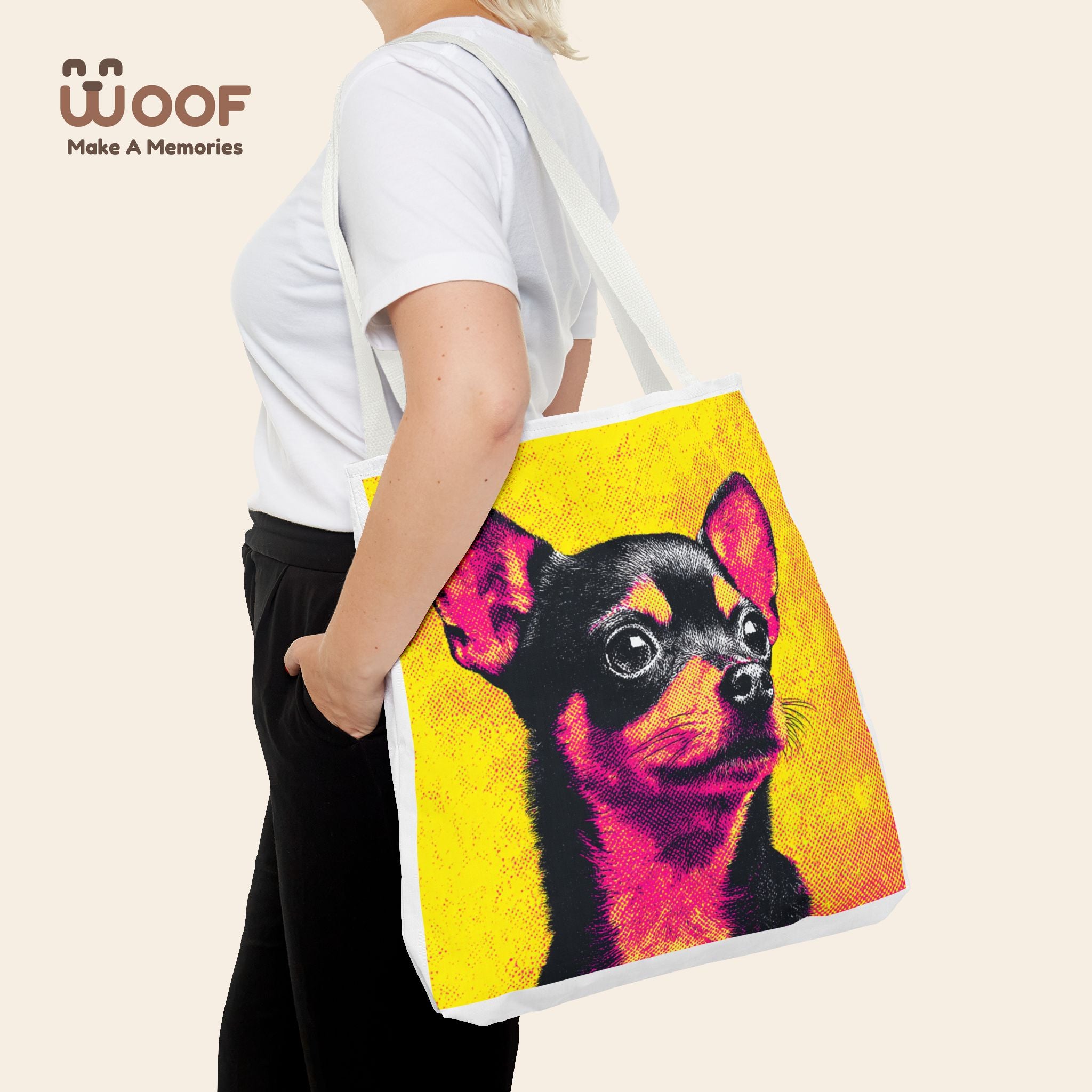 Vibrant Chihuahua Tote Bag - Colorful Pet Lover's Accessory