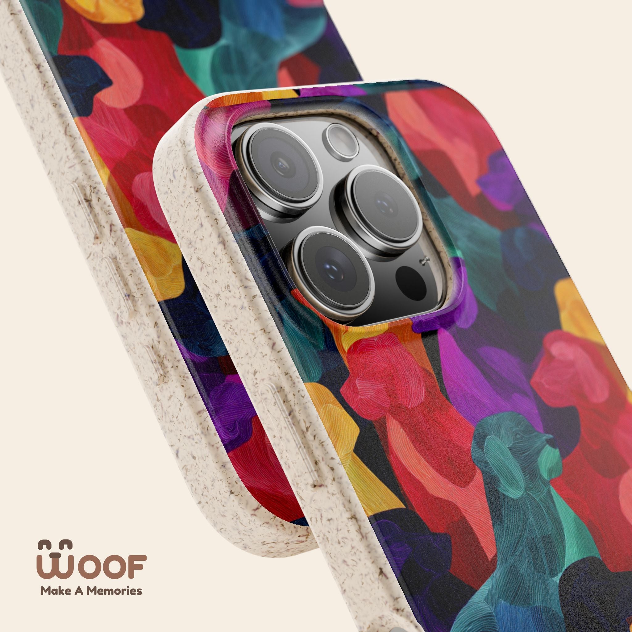 Colorful Dog-Themed Biodegradable Phone Cases, Eco-friendly Gifts for Pet Lovers, Sustainable Accessories for Everyday Use, Dog Lover [...]