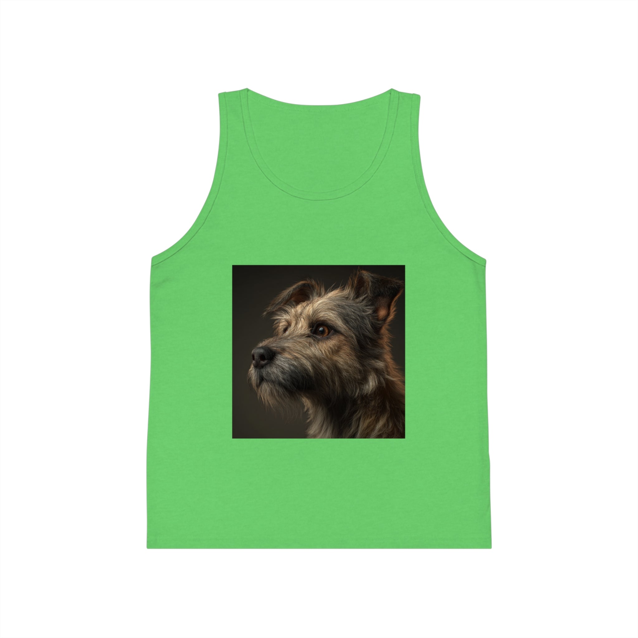 Dog Portrait Kid's Jersey Tank Top - Perfect Gift for Pet Lovers, Summer Wear, Dog Lovers Gift, Kid's Casual Wear, Birthday Gifts