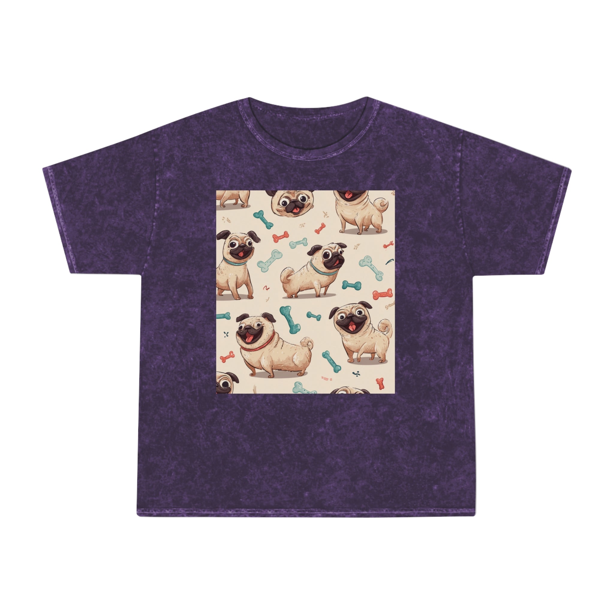 Cute Pug Graphic Tee for Dog Lovers, Casual Summer Shirt, Gift for Pet Owners, Unisex Vintage Style, Animal Print T-Shirt