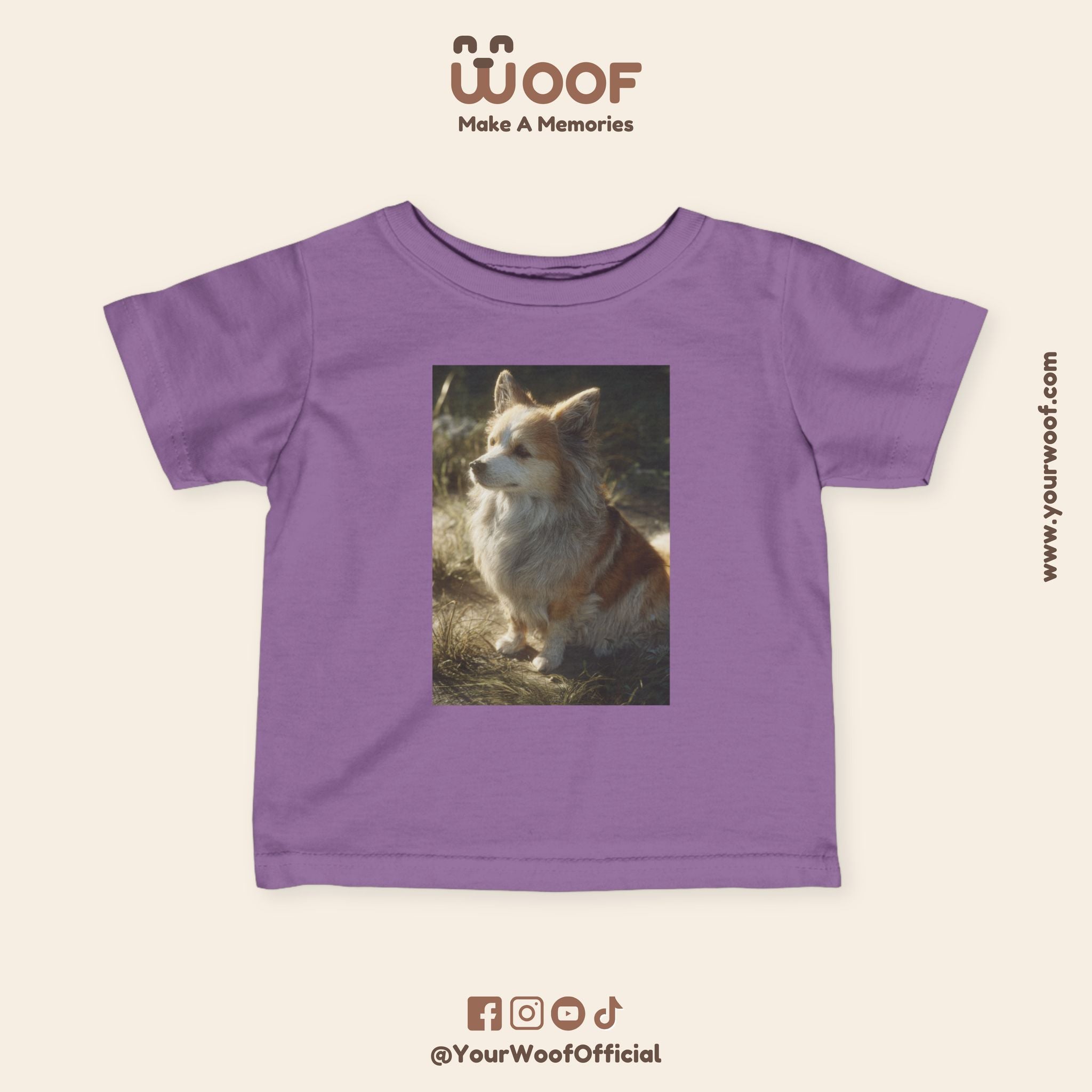 Cute Corgi Baby T-Shirt, Toddler Tee, Infant Jersey Shirt, Dog Lover Gift, Kids Apparel, Pet-Themed Clothing